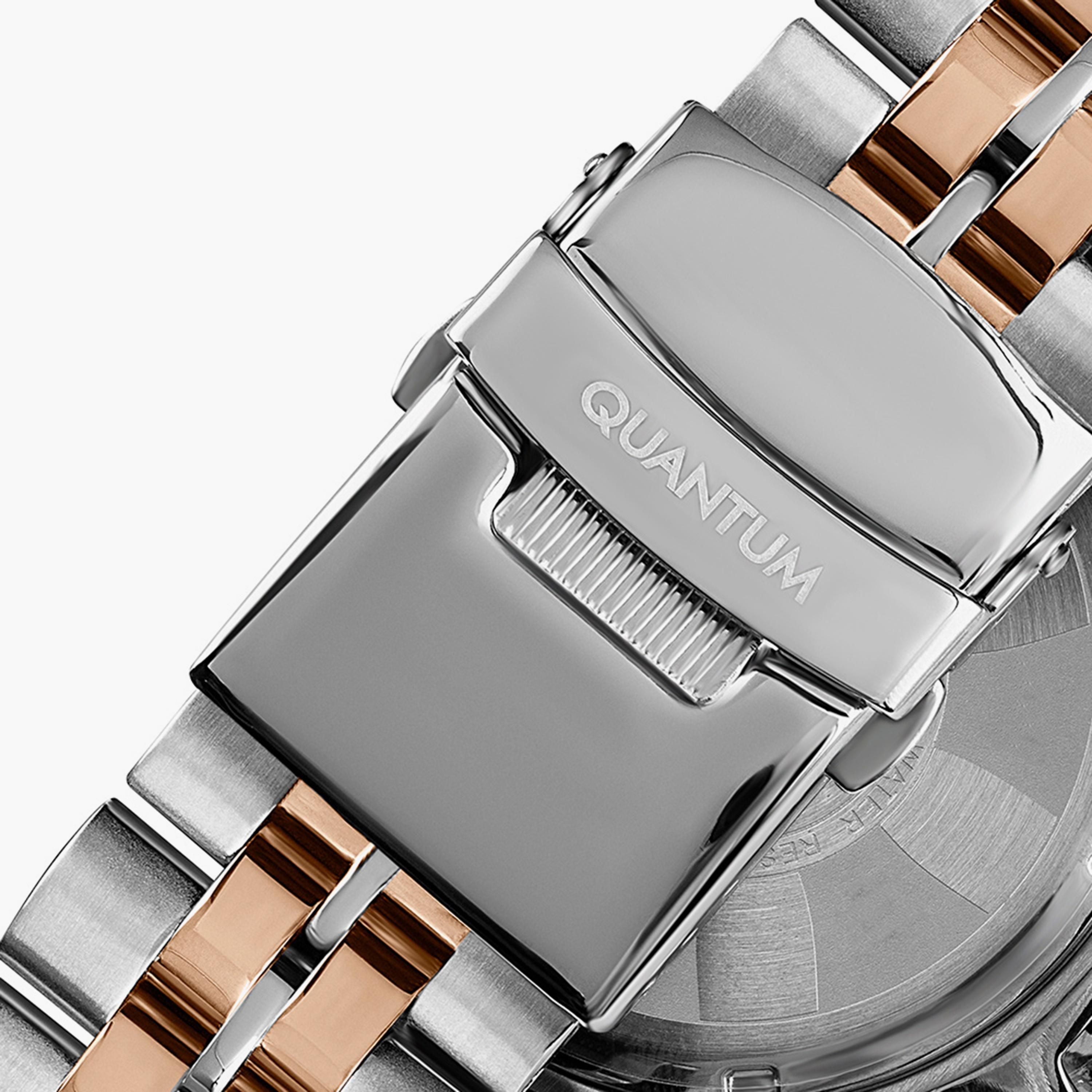 Quantum Men's Silver & Rose Gold Chronograph Stainless Steel Strap Watch - PWG930.550-men-watchesandjewellery-watches-image-3