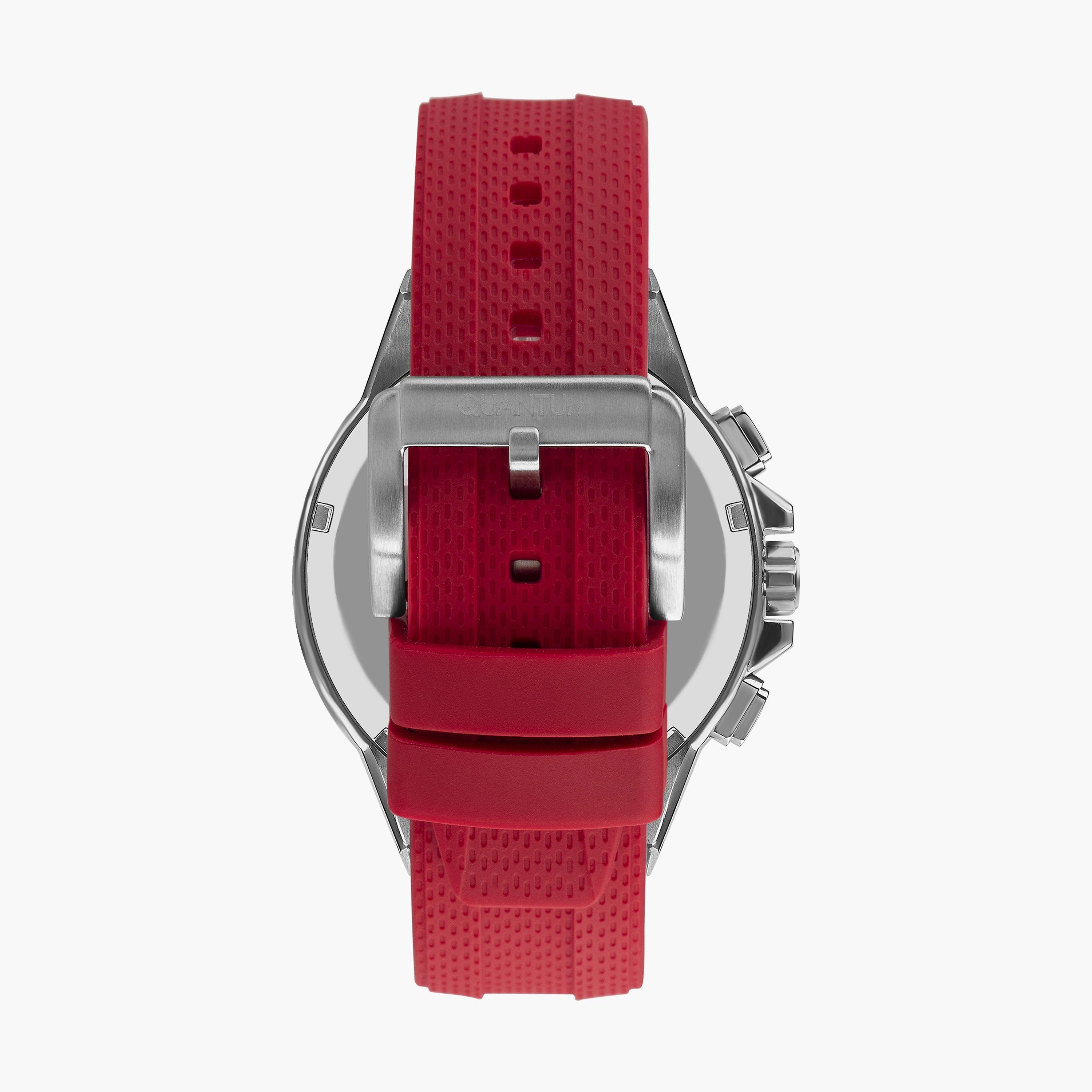  TTG1003.068 ساعة كرونوغراف بسوار سيليكون احمر للرجال من كوانتوم -men-watchesandjewellery-watches-image-3