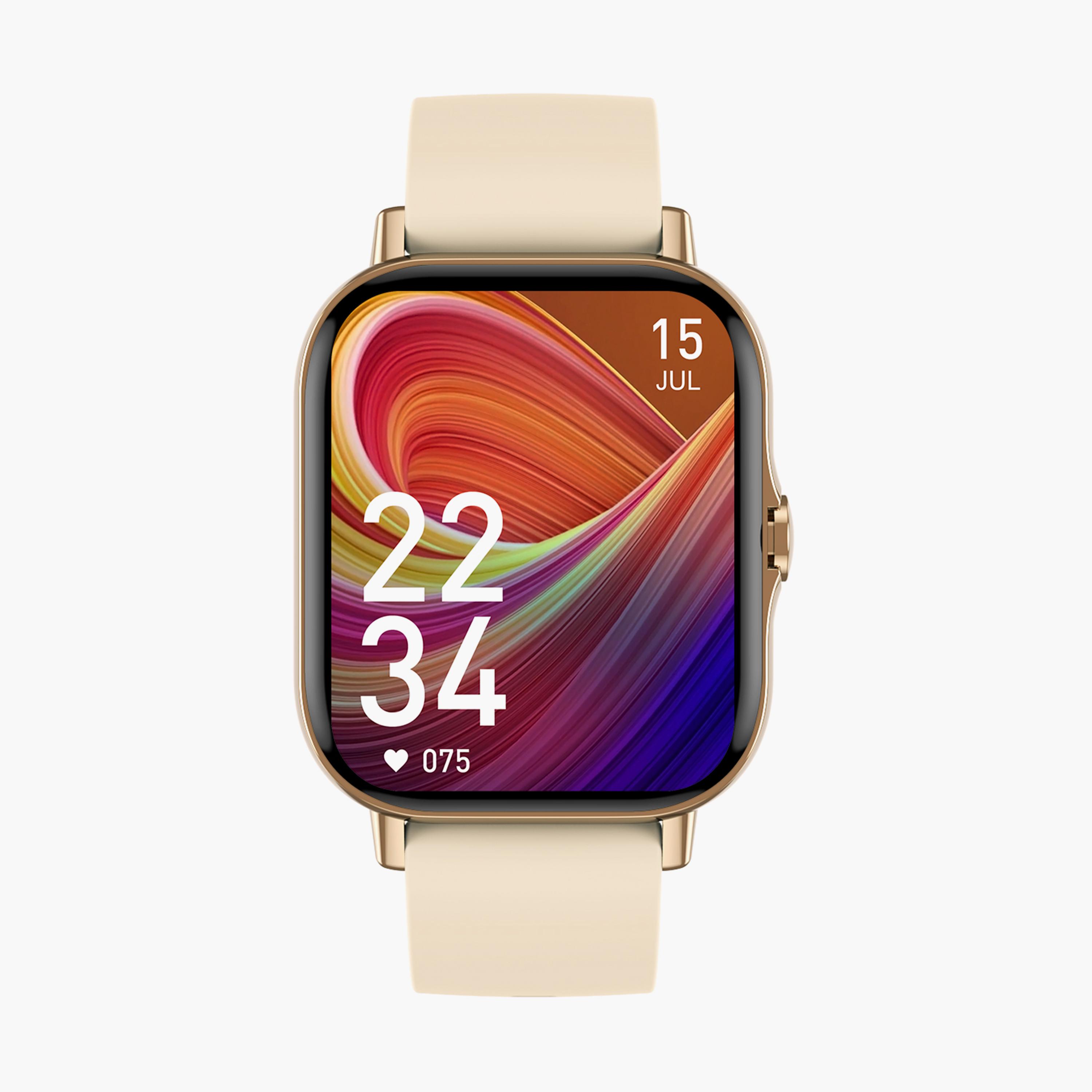 Slazenger Unisex Beige Silicone Strap Smart Watch - SL.7.6417.5.03-men-watchesandjewellery-watches-image-1