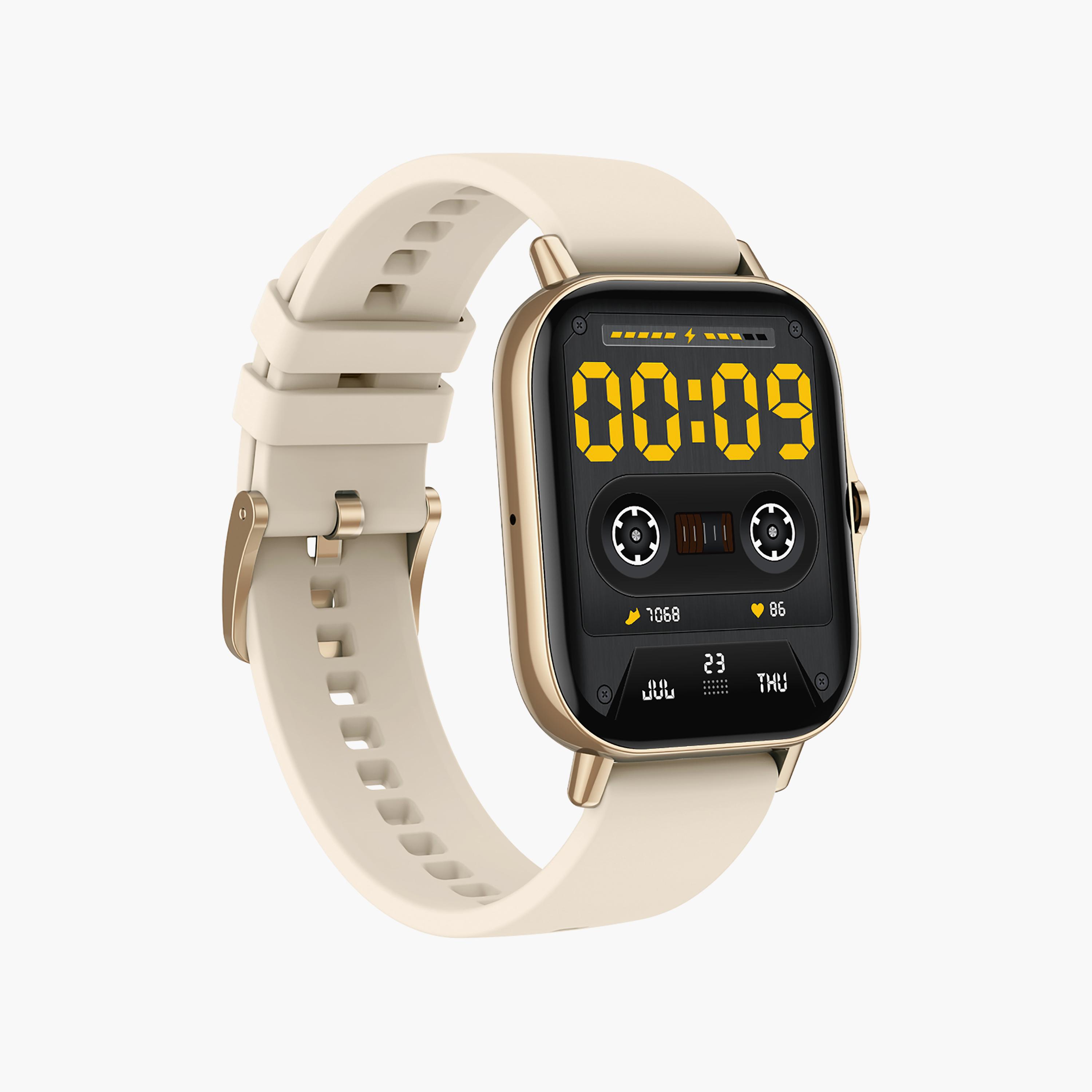 Slazenger Unisex Beige Silicone Strap Smart Watch - SL.7.6417.5.03-men-watchesandjewellery-watches-image-4