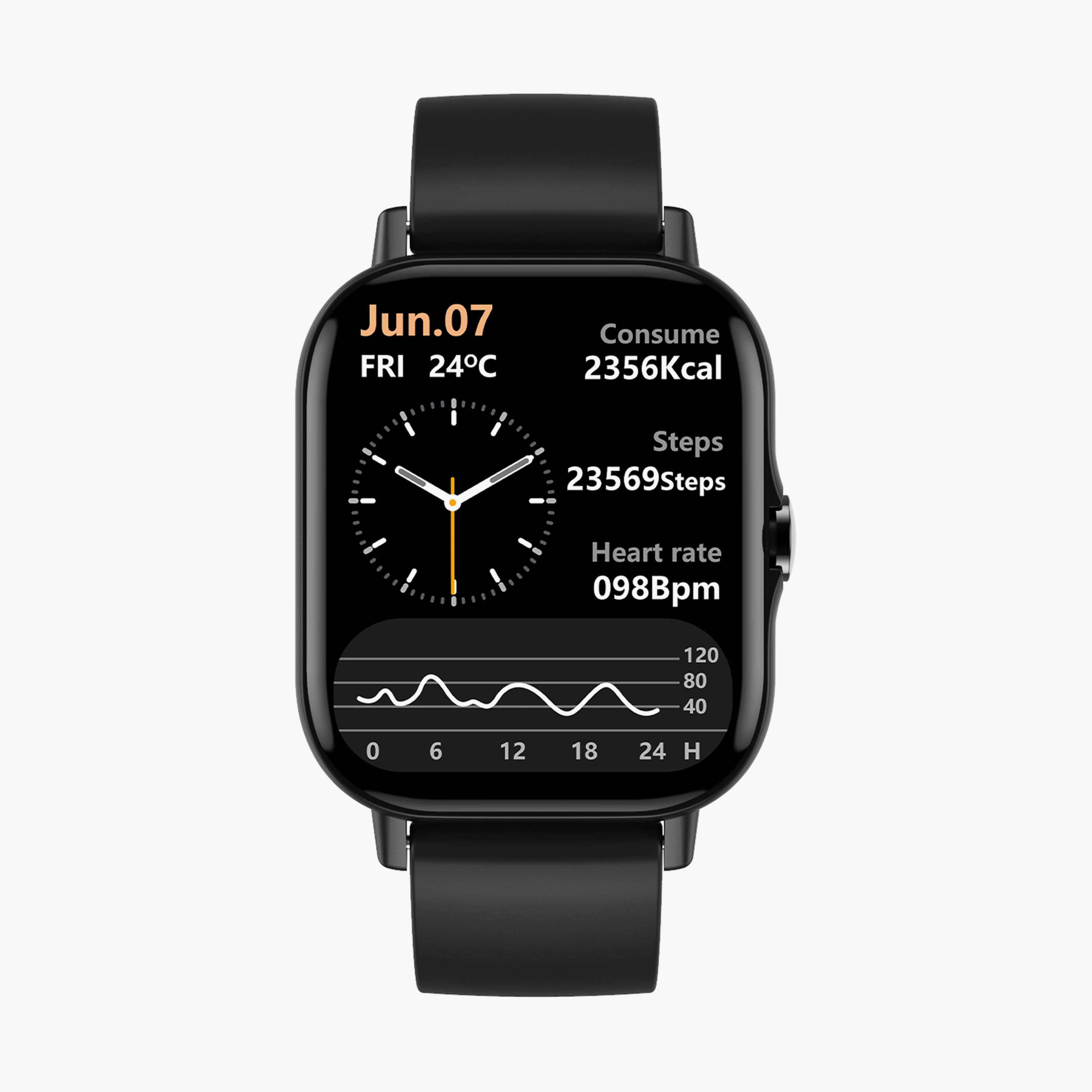 Slazenger Unisex Black Silicone Strap Smart Watch - SL.7.6417.5.04-men-watchesandjewellery-watches-image-1