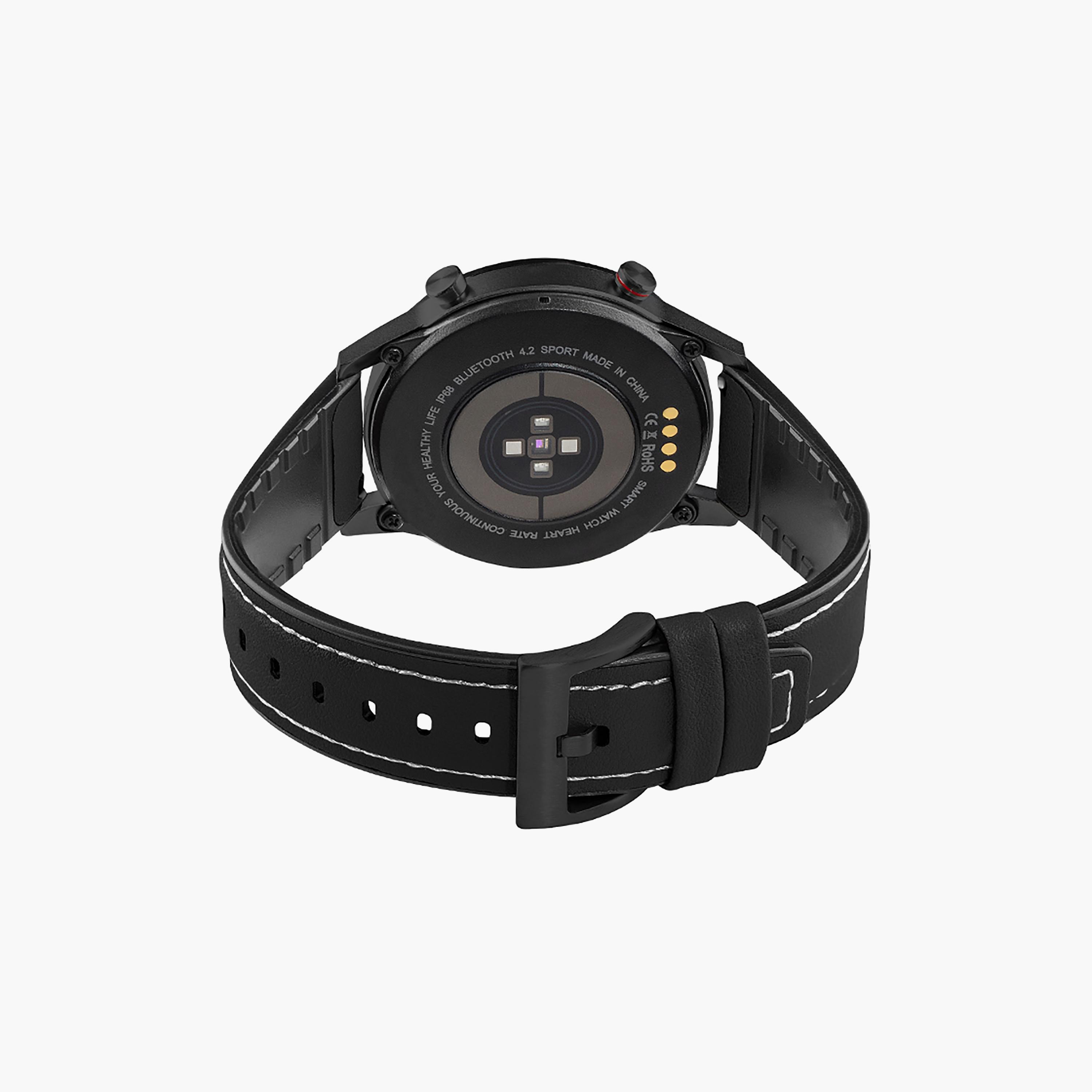 Slazenger Unisex Black Leather Strap Smart Watch - SL.7.6418.5.02-men-watchesandjewellery-watches-image-3