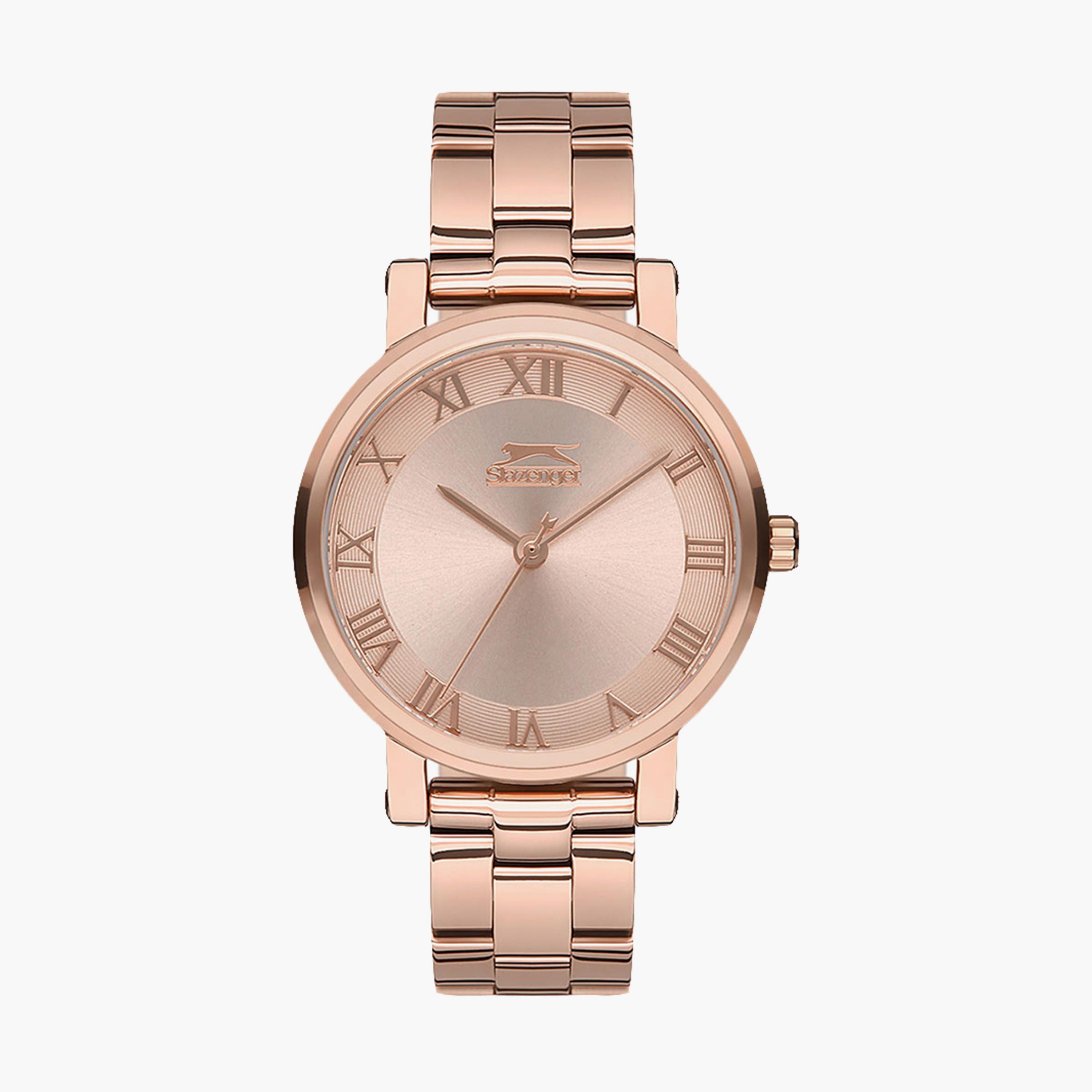  SL.9.6145.3.03 ساعة أنالوج ذهبية وردية بسوار ستانلس ستيل من سلازنجر للنساء -women-watchesandjewellery-watches-image-1