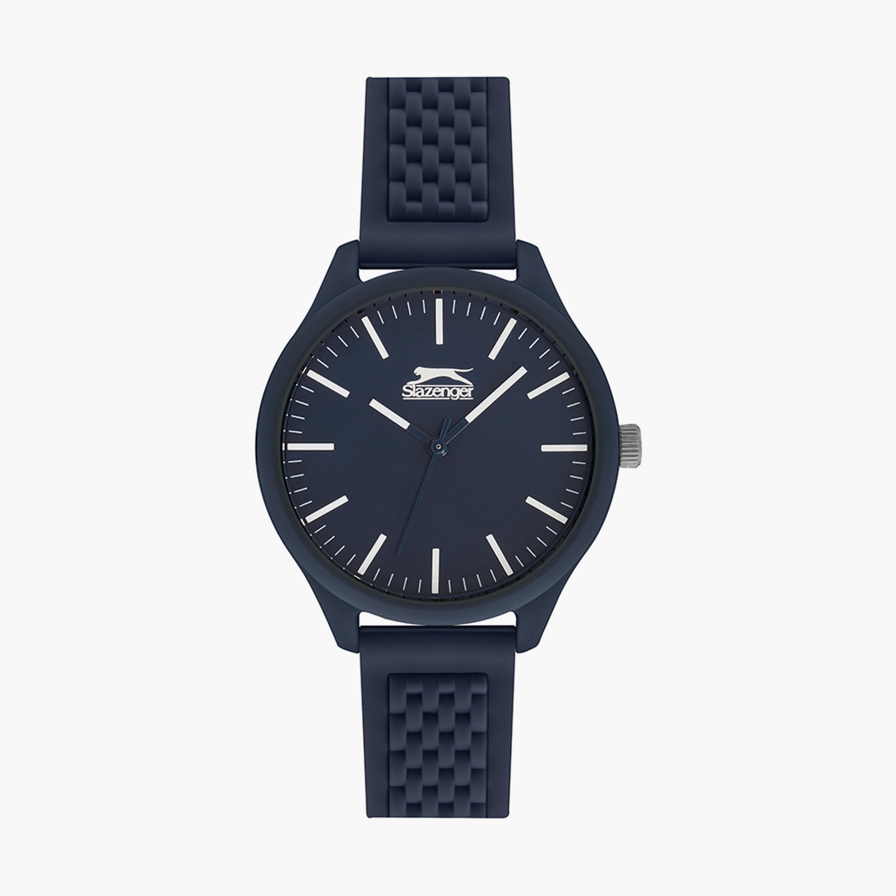 Slazenger Blue Analog Silicone Strap Watch - SL.9.6370.3.02-men-watchesandjewellery-watches-image-1