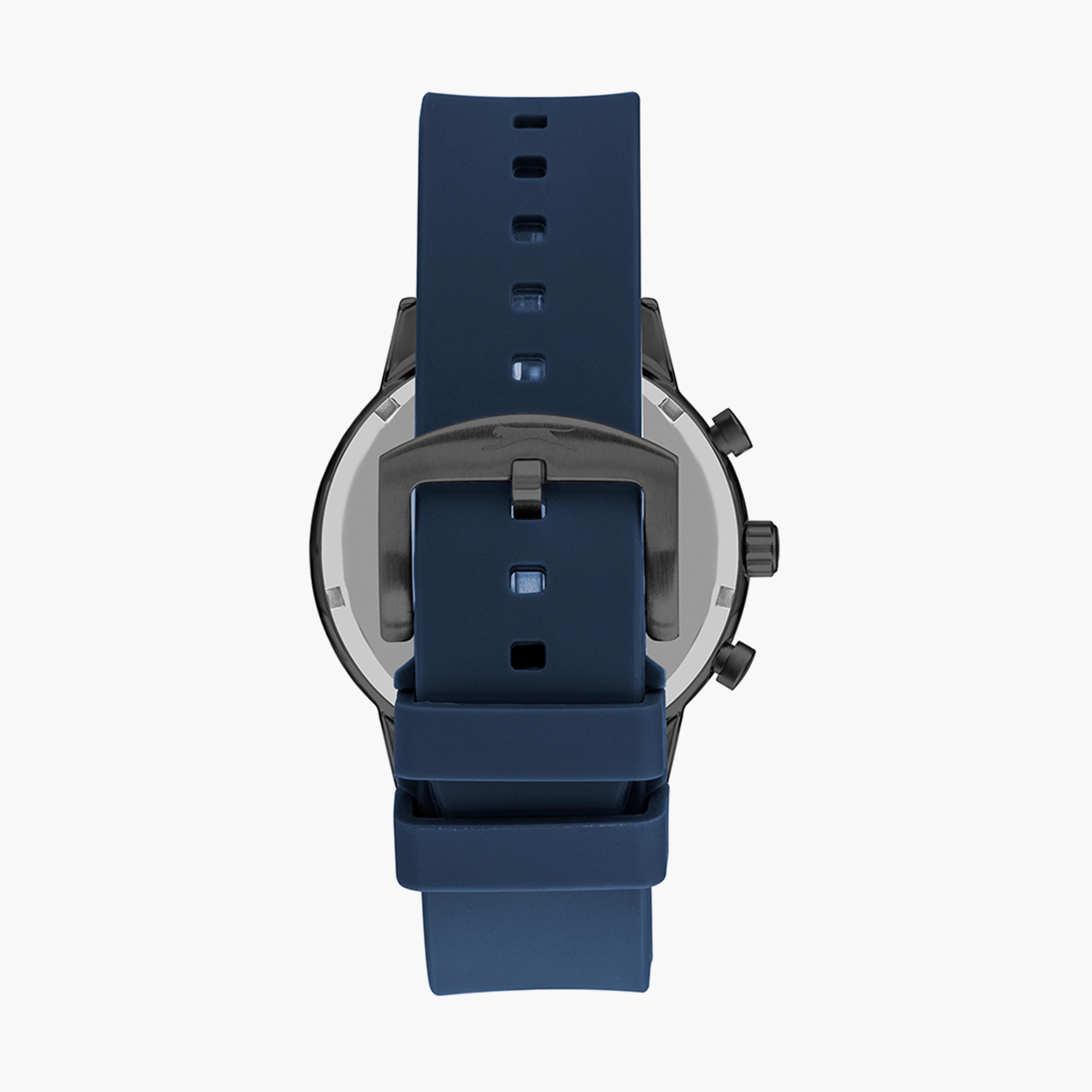 Slazenger Men's Blue Chronograph Silicone Strap Watch - SL.9.6501.2.04-men-watchesandjewellery-watches-image-3
