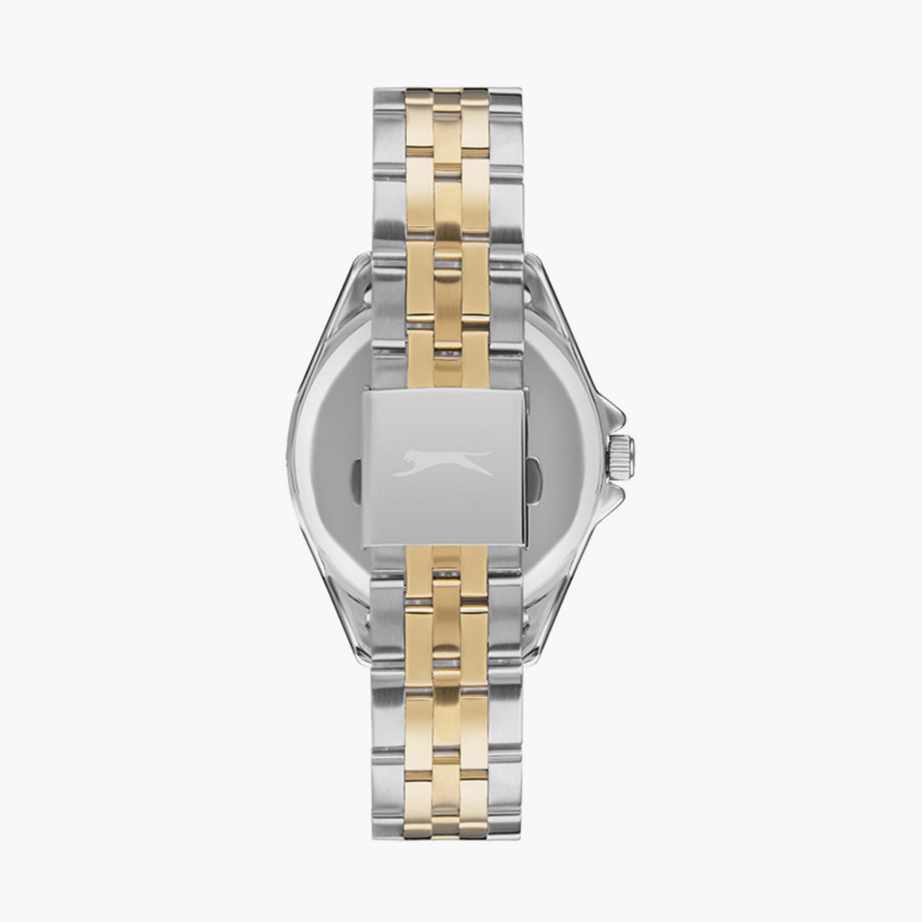 Slazenger Men's Silver & Gold Analog Stainless Steel Strap Watch - SL.9.6502.1.01-men-watchesandjewellery-watches-image-3