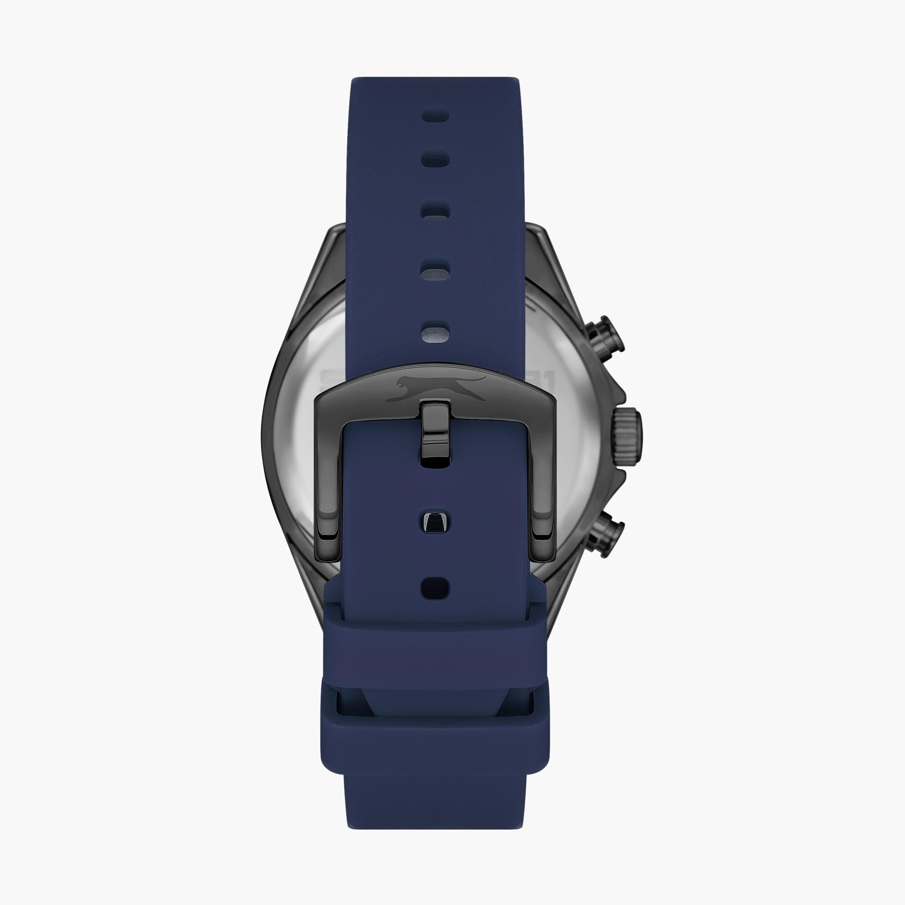  SL.9.6523.2.02 ساعة كرونوغراف بسوار سيليكون ازرق للرجال من سلازنجر -men-watchesandjewellery-watches-image-3