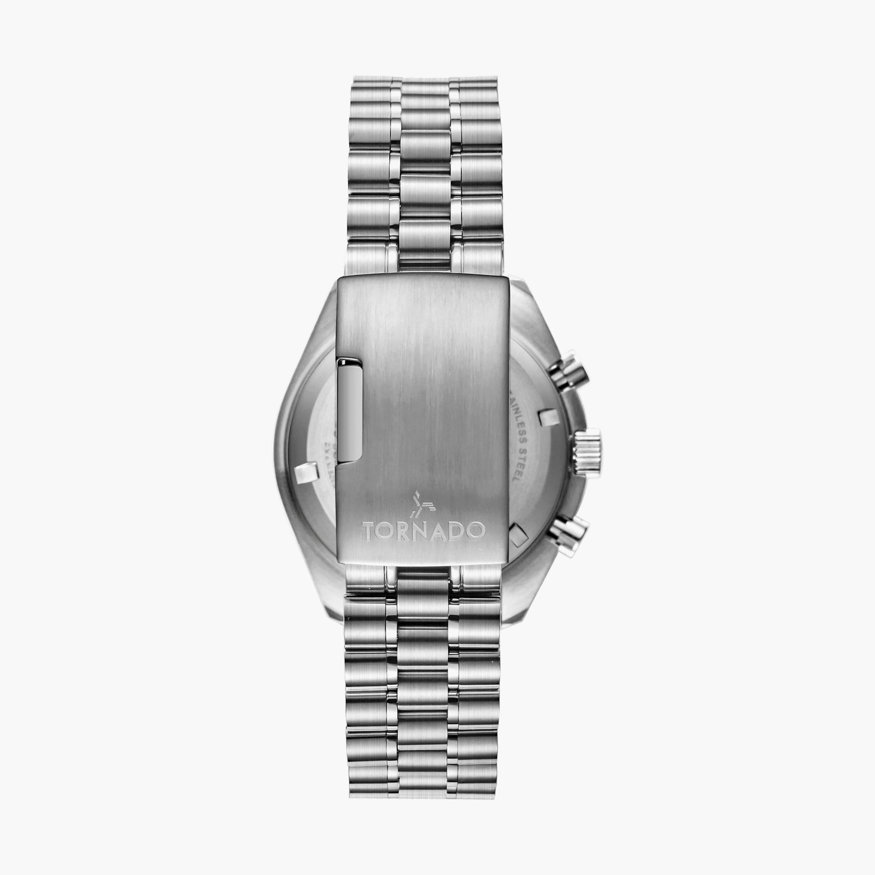  T22103-SBSN ساعة كرونوغراف فضية بسوار ستانلس ستيل من تورنادو للرجال -men-watchesandjewellery-watches-image-3
