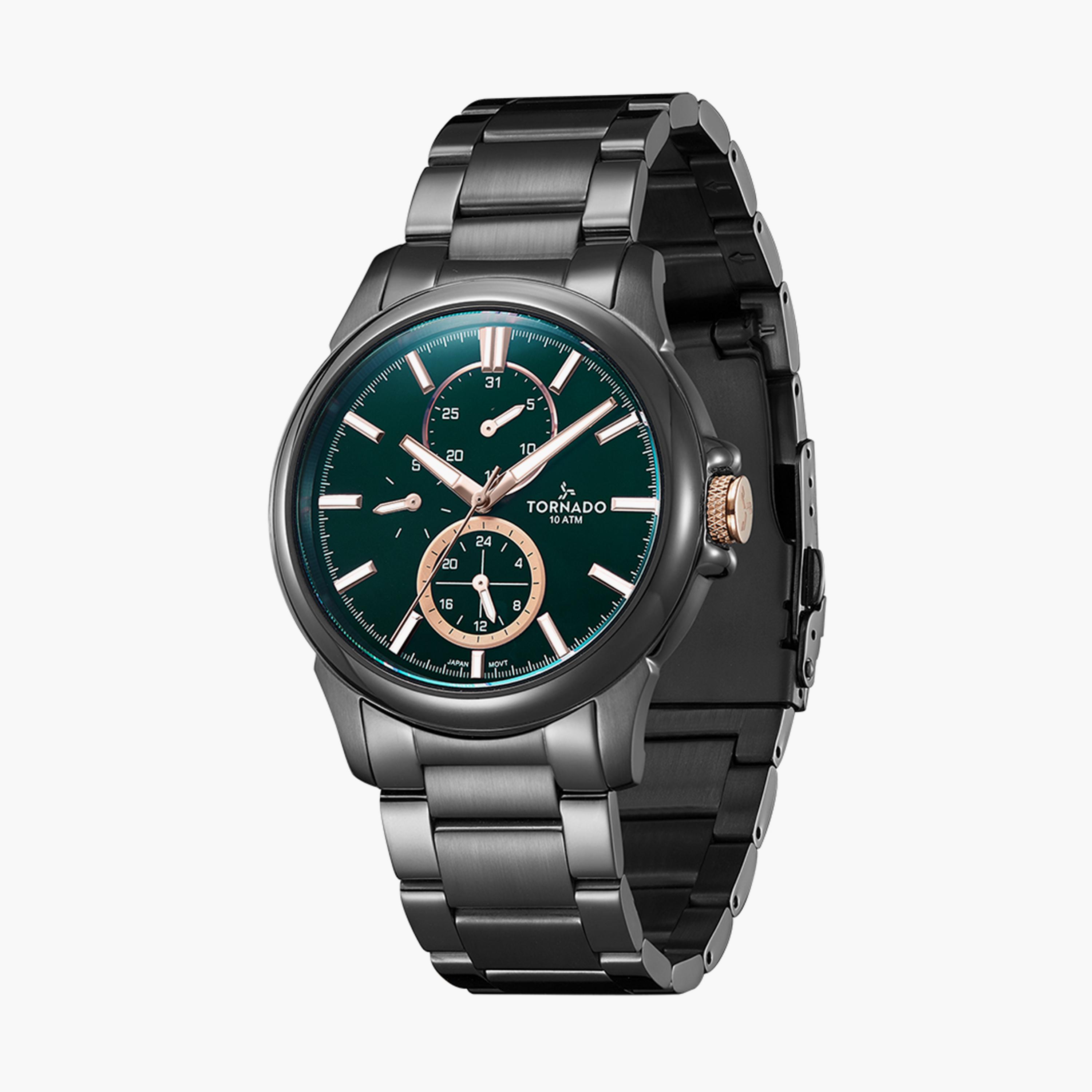 ساعة يد تناظرية فضية وذهبية للنساء من أوماكس-men-watchesandjewellery-watches-image-2