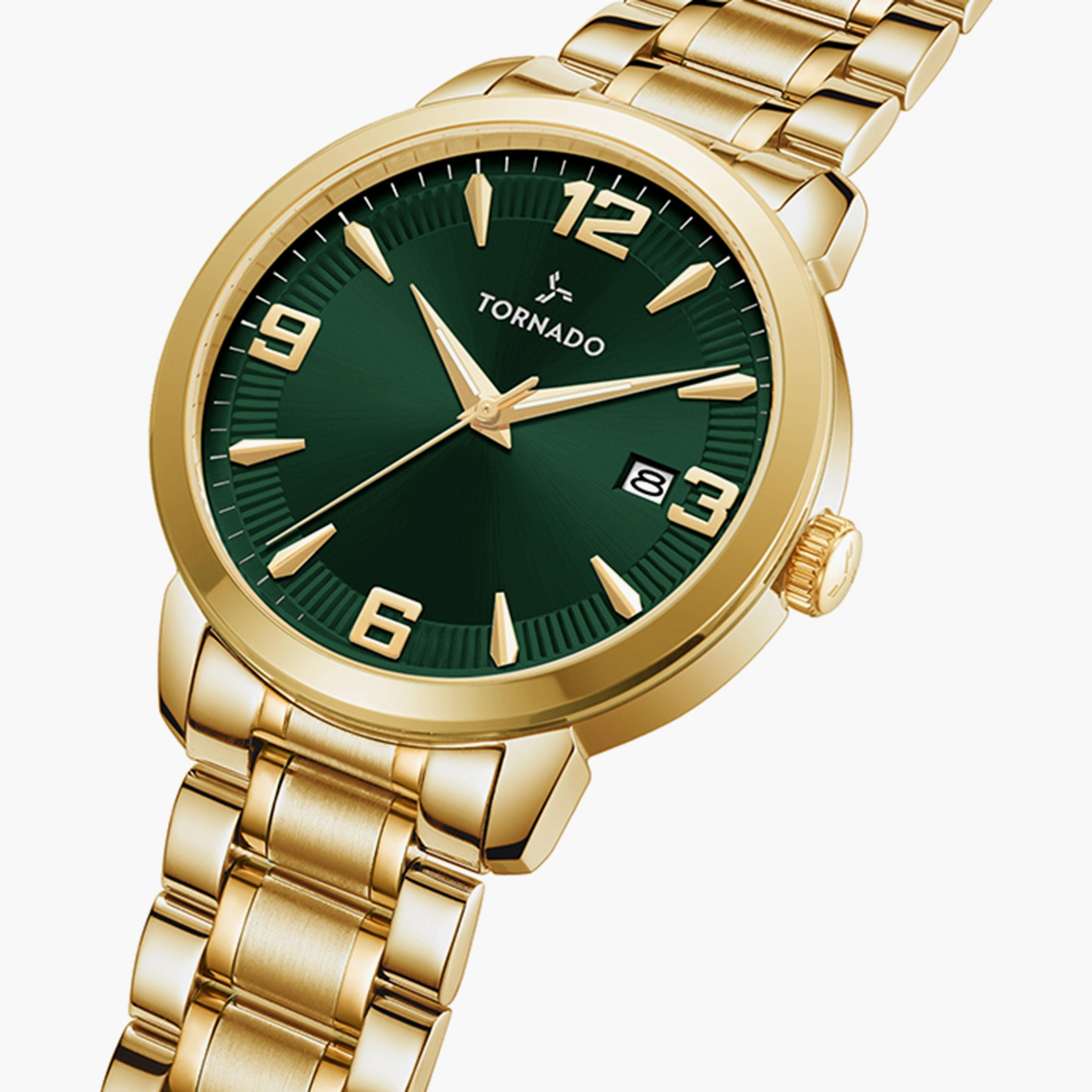  T9006B-GBGH ساعة أنالوج ذهبية بسوار ستانلس ستيل من تورنادو للرجال -men-watchesandjewellery-watches-image-2