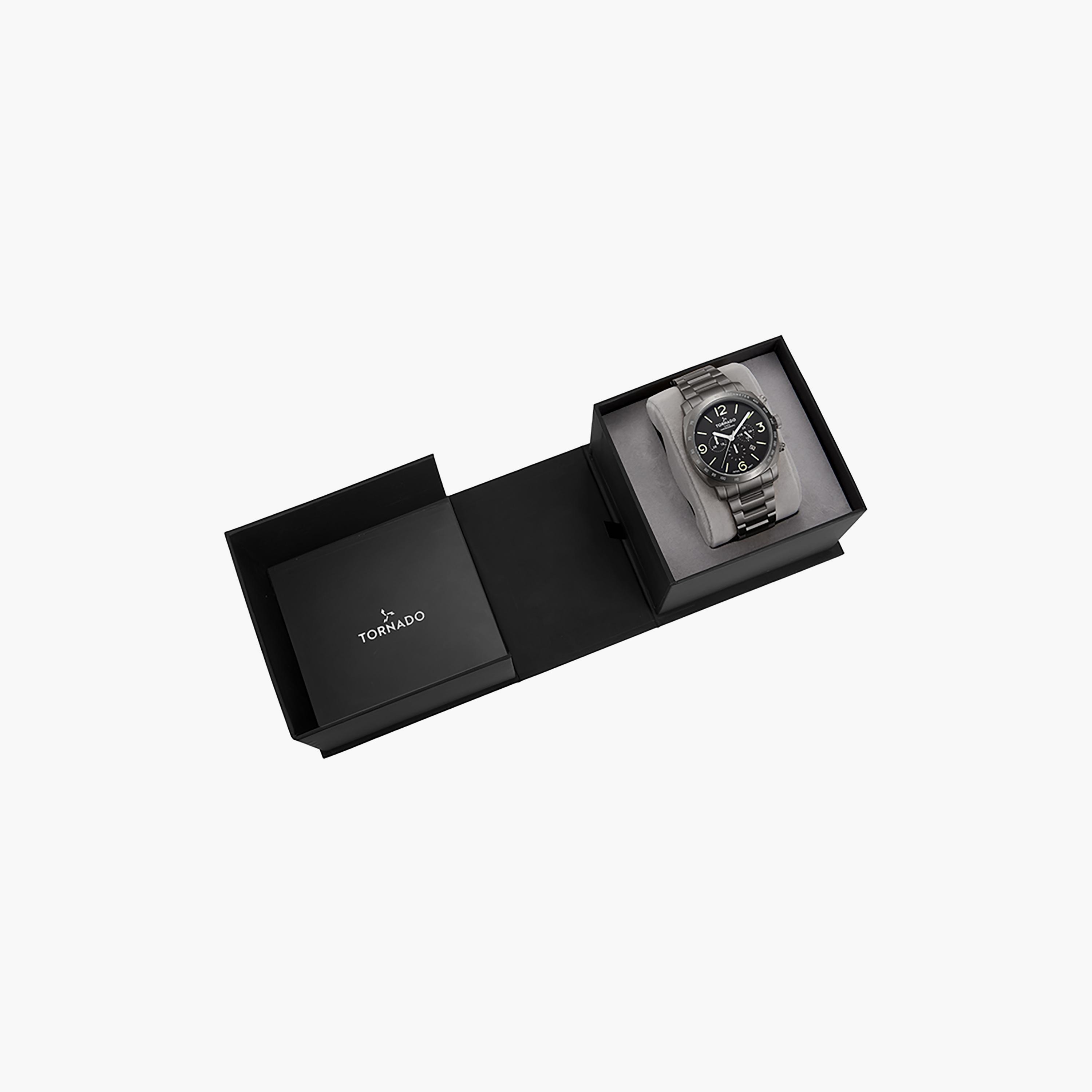  T9102B-XBXB ساعة كرونوغراف رمادية بسوار ستانلس ستيل من تورنادو للرجال -men-watchesandjewellery-watches-image-4
