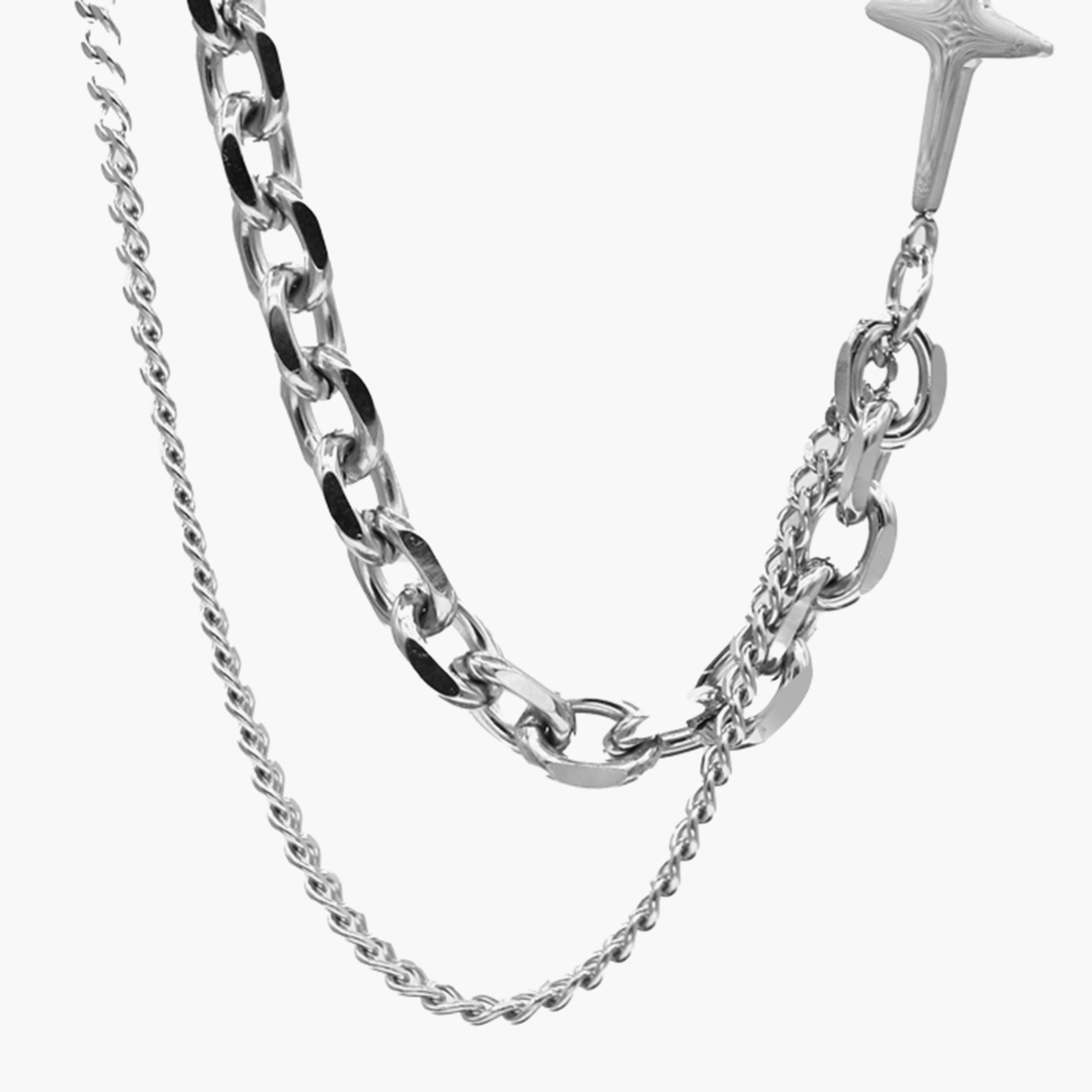 Lee Cooper Men's Stainless Steel Silver Chain Necklace - LC.N.01310.330-men-watchesandjewellery-necklacesandpendants-image-1