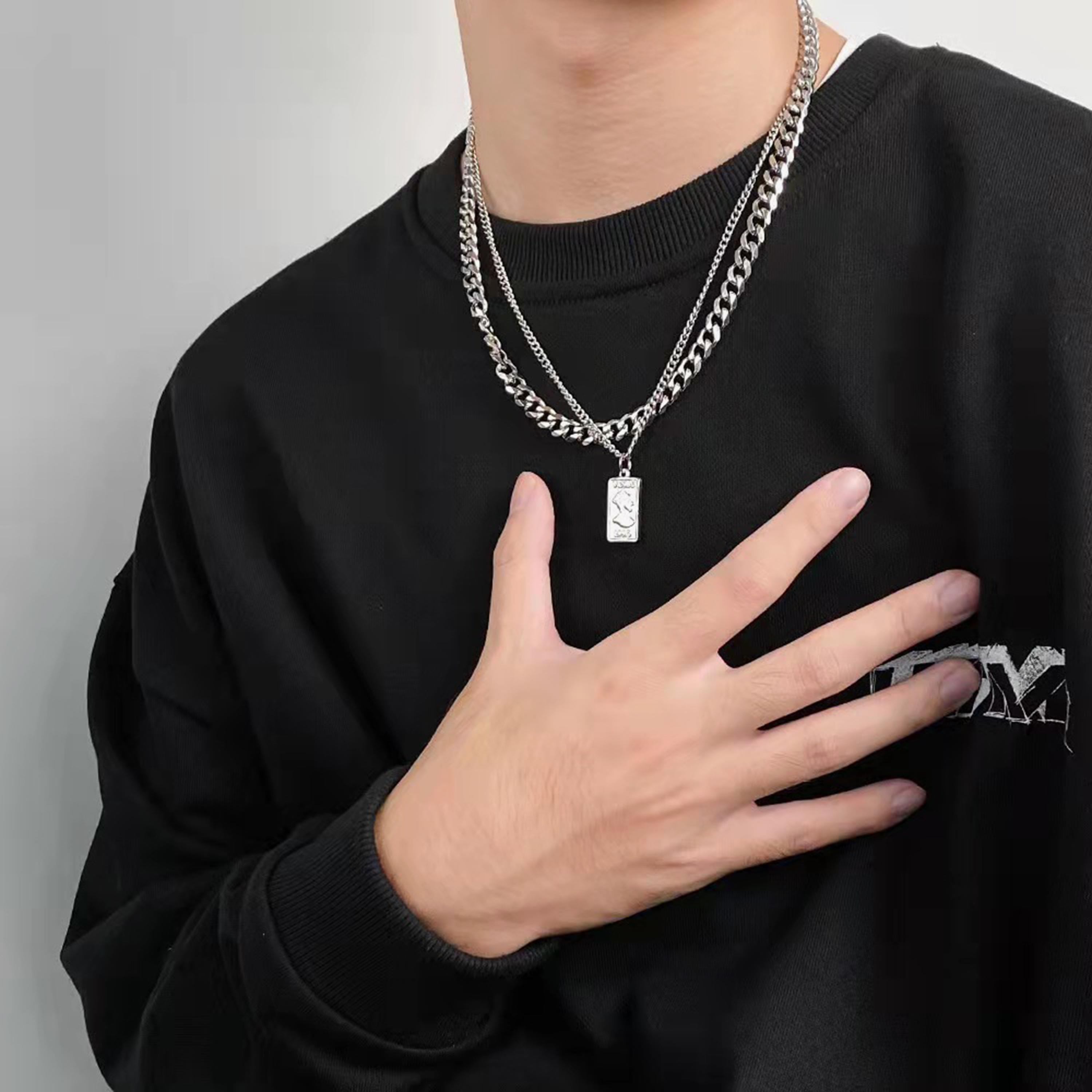 Lee Cooper Men's Stainless Steel Silver Necklace - LC.N.01312.330-men-watchesandjewellery-necklacesandpendants-image-1
