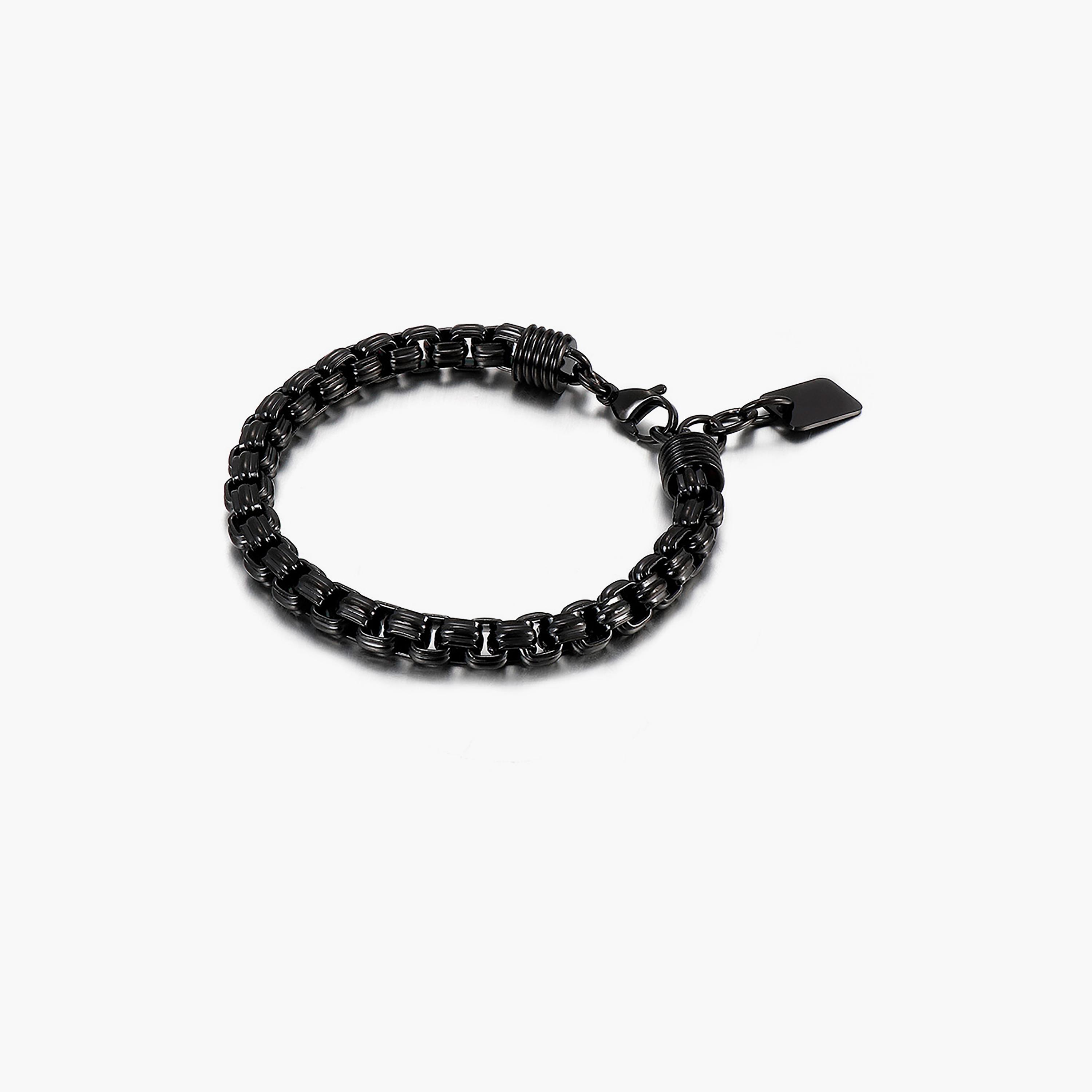  LC.B.01346.650 سوار ذو اسود من ستانلس ستيل للرجال من لي كوبر -men-watchesandjewellery-bracelets-image-1