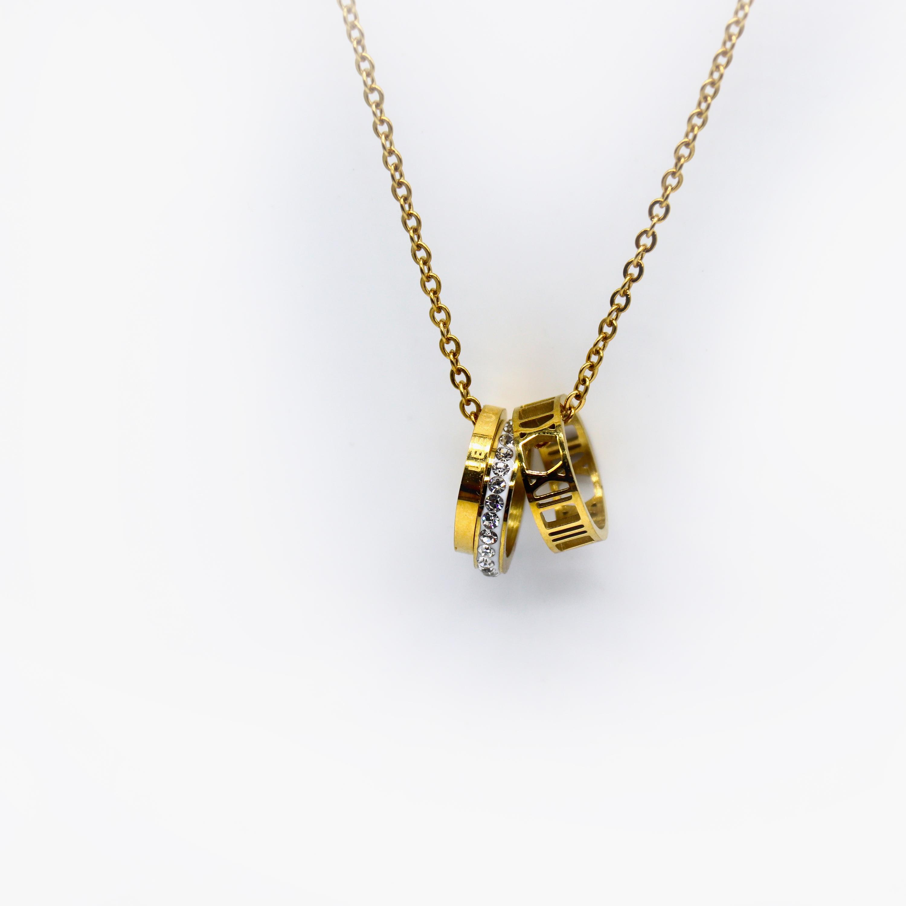  LC.N.01007.130 قلادة لي كوبر للنساء من ستانلس ستيل بلون ذهبي -women-watchesandjewellery-jewellery-necklacesandpendants-image-1