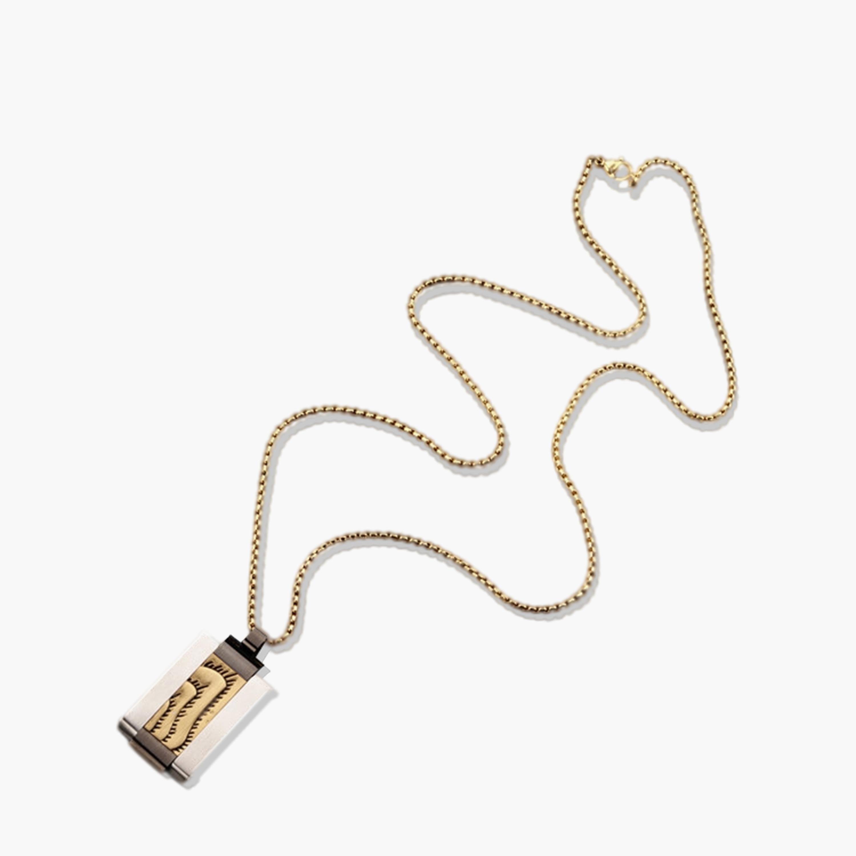 Lee Cooper Men's Stainless Steel Gold and Silver Necklace - LC.N.01153.130-men-watchesandjewellery-necklacesandpendants-image-2