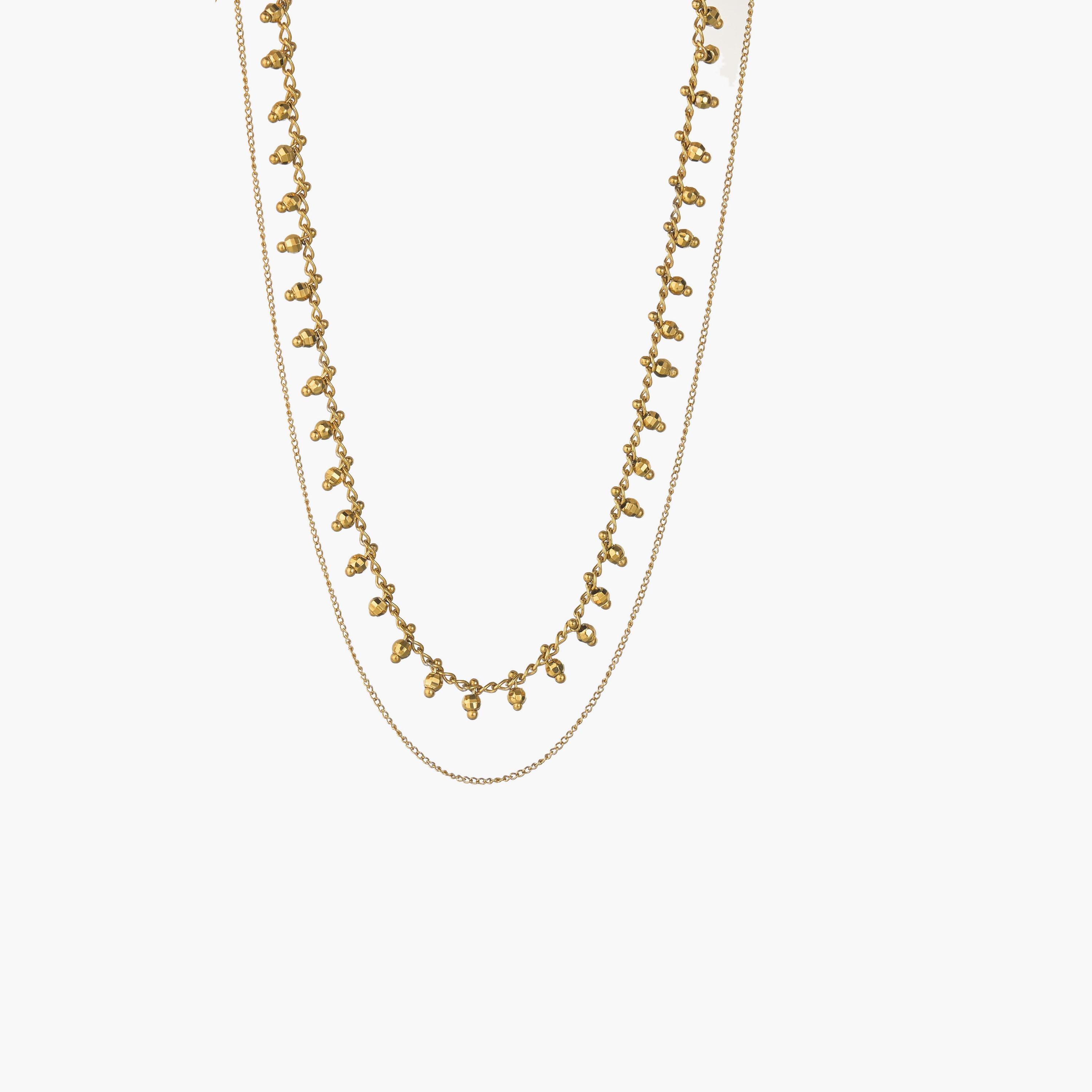  LC.N.01244.110 قلادة لي كوبر للنساء من ستانلس ستيل بلون ذهبي -women-watchesandjewellery-jewellery-necklacesandpendants-image-1