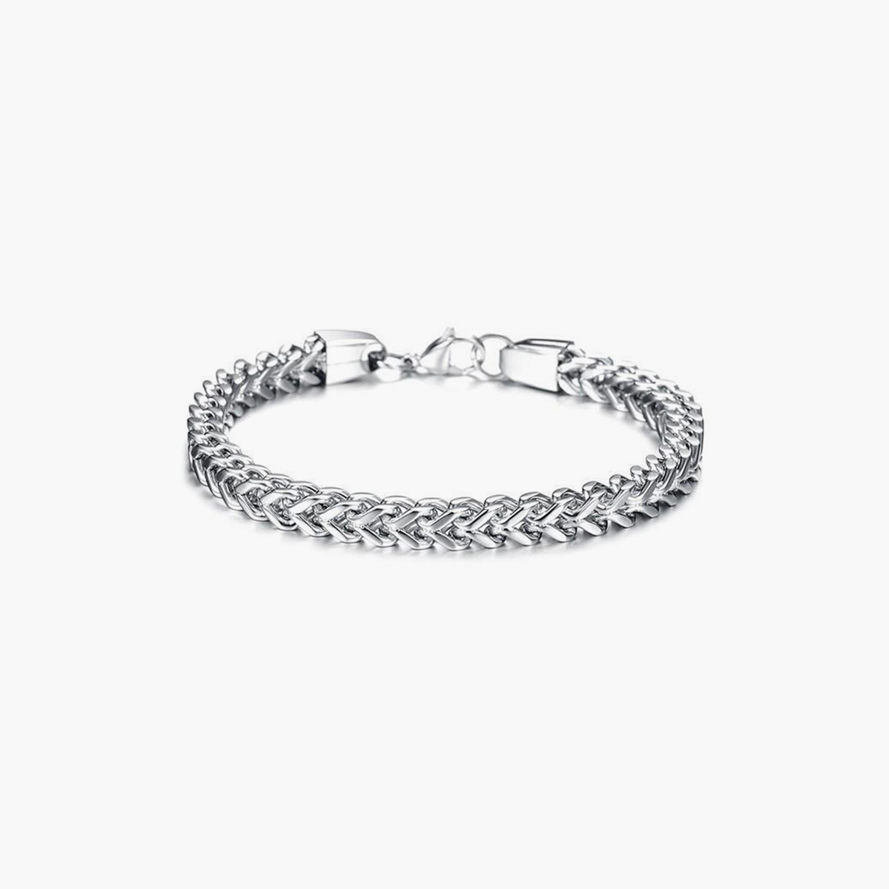 Lee Cooper Men's Stainless Steel Silver Bracelet - LC.B.01130.330-men-watchesandjewellery-bracelets-image-1