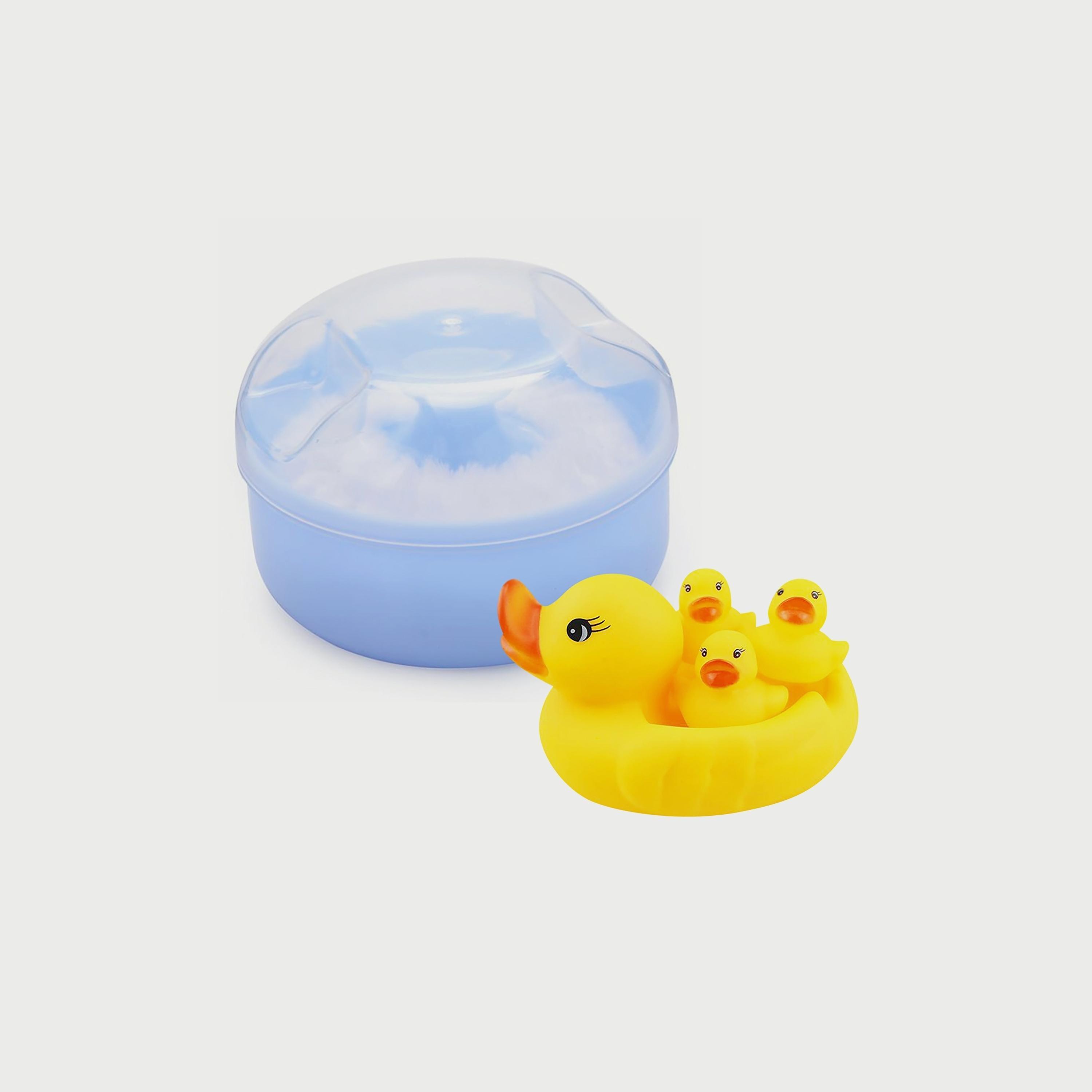 Star Babies Set of 2 Rubber Duck Bath Toy with Baby Powder Puff-baby-bathandcare-hairbodyskincare-image-1