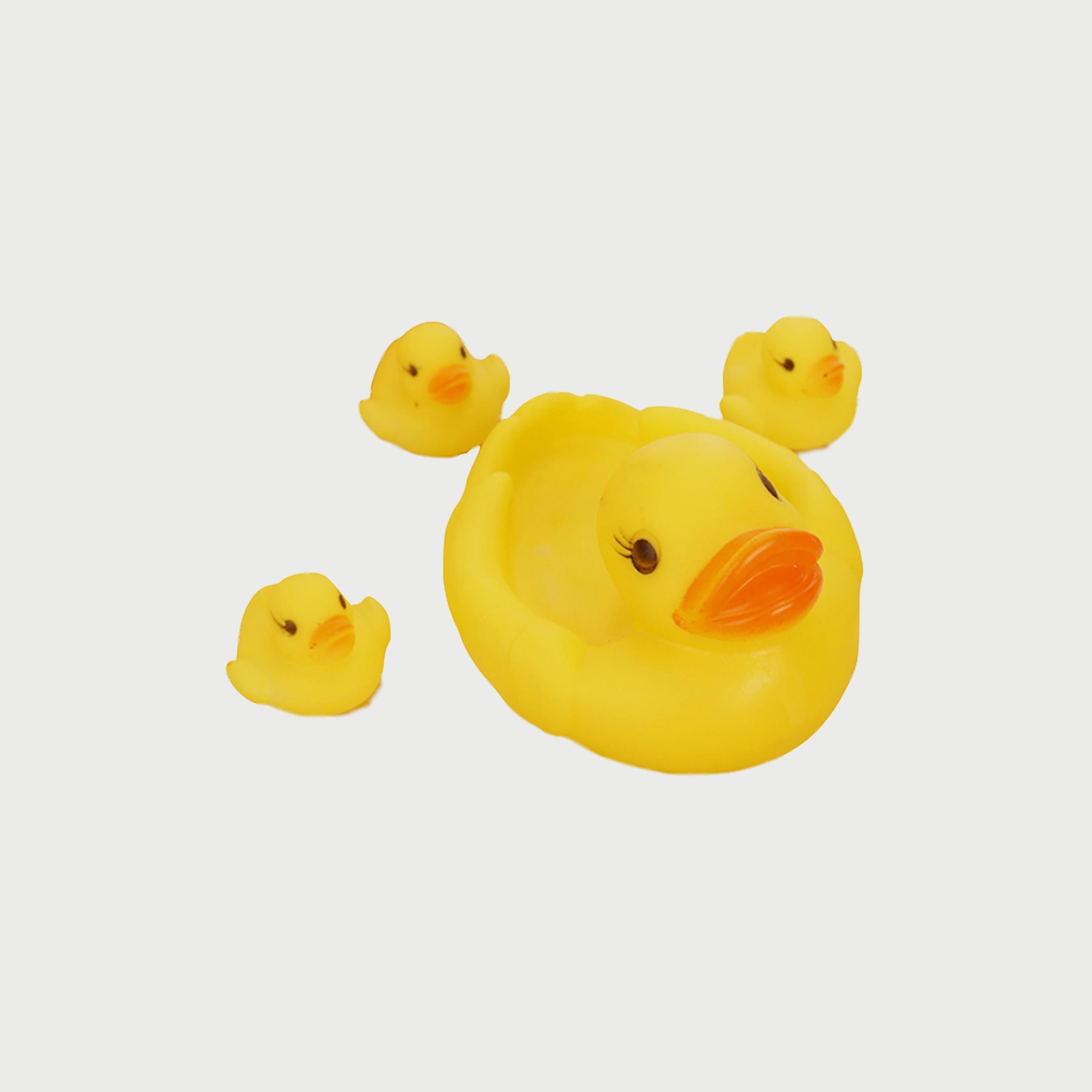 Star Babies Set of 2 Rubber Duck Bath Toy with Baby Powder Puff-baby-bathandcare-hairbodyskincare-image-3