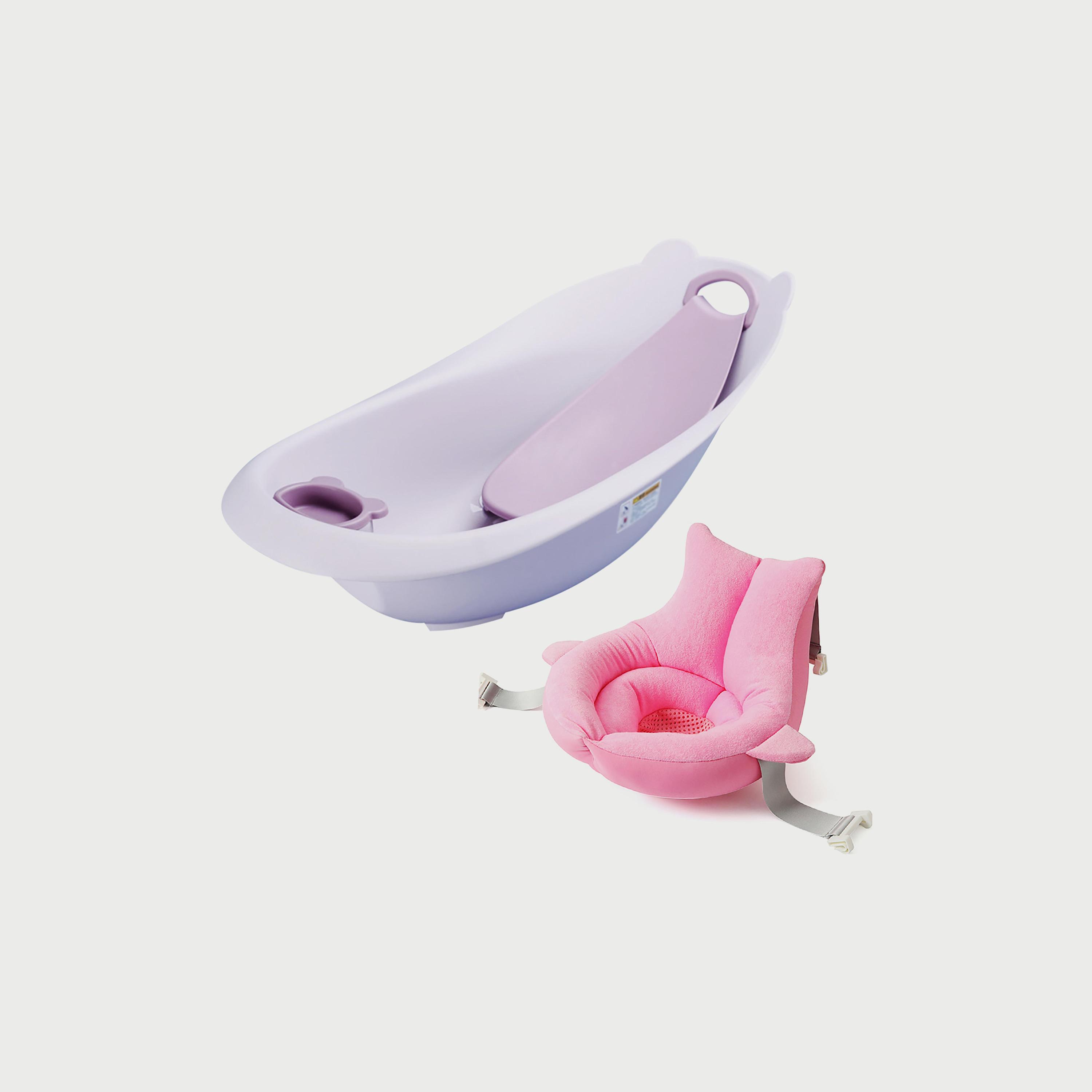 Star Babies 2-Piece Smart Sling 3-Stage Bath Tub with Soft Spot Sink Bather-baby-bathandcare-bathtubs-image-1