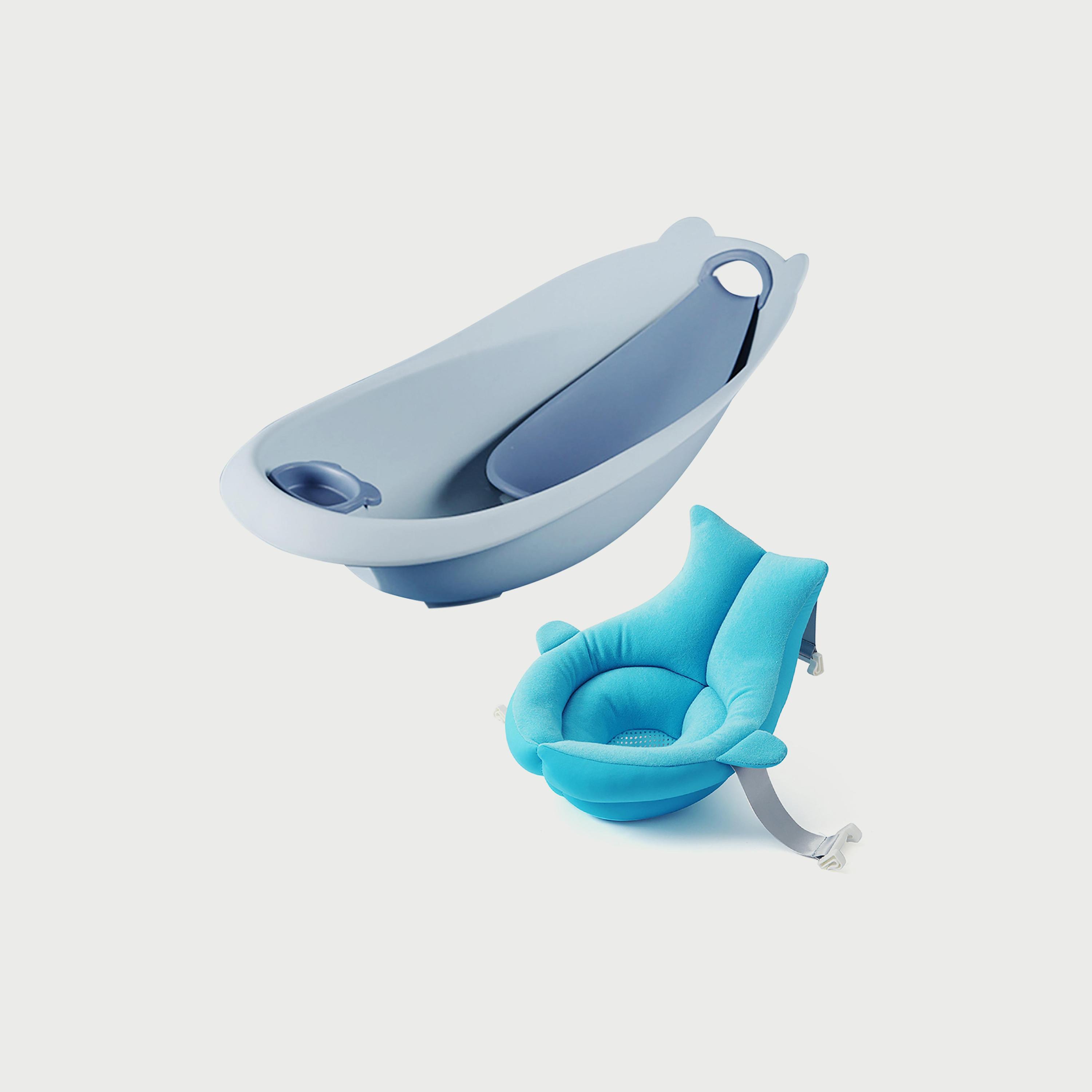 Star Babies 2-Piece Smart Sling 3-Stage Bath Tub with Soft Spot Sink Bather-baby-bathandcare-bathtubs-image-1