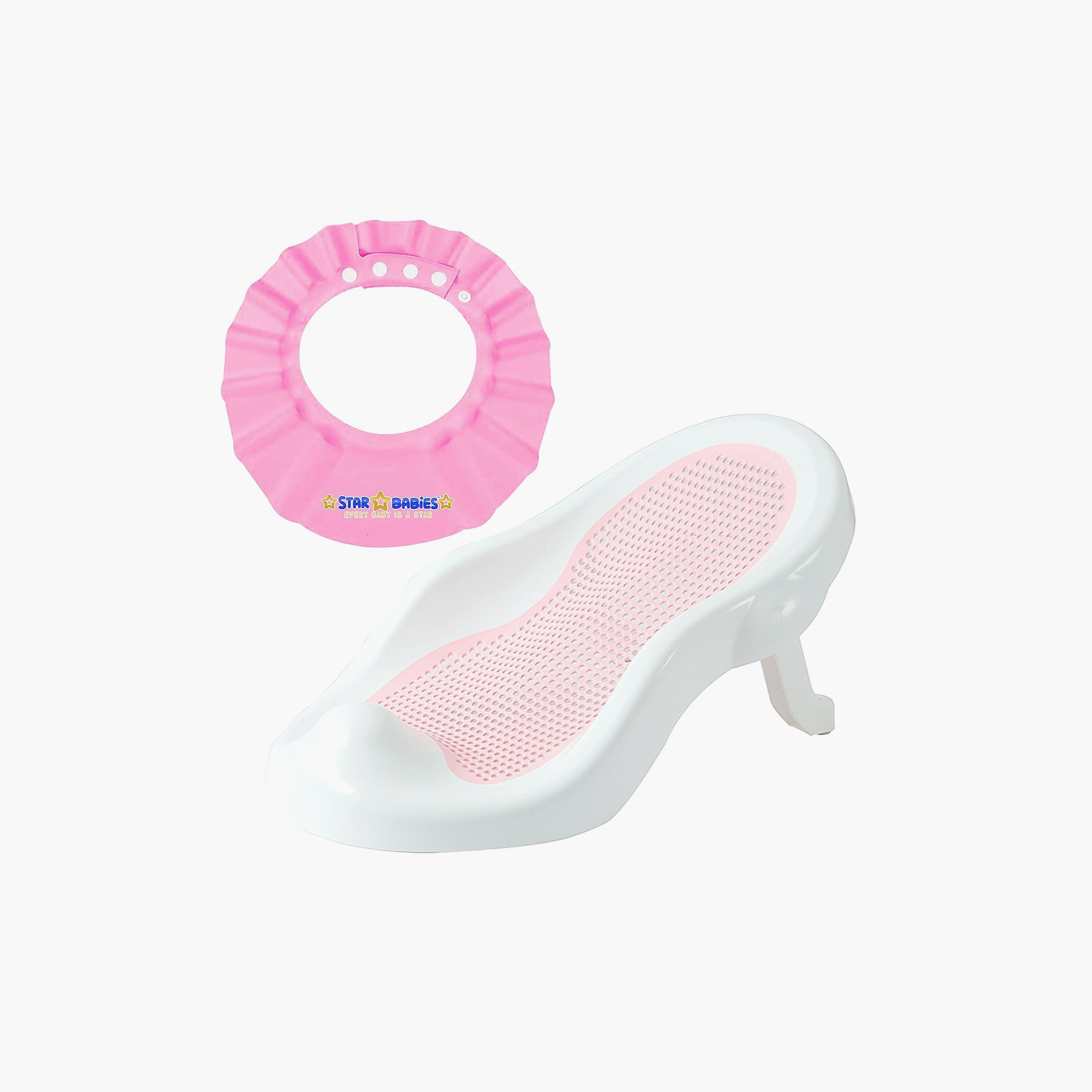 Star Babies Recline & Rinse Bather with Kids Shower Cap,  Buy 1 Get 1-baby-bathandcare-bathtubs-image-1