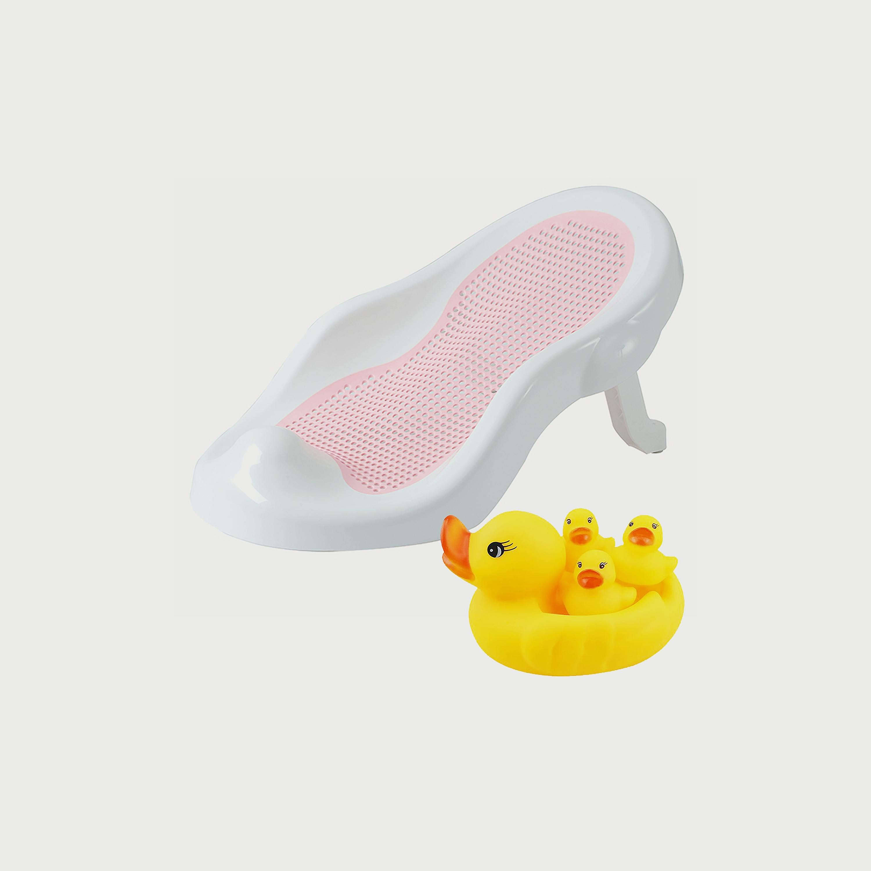 Star Babies Recline & Rinse Bather with Rubber Duck Bath Toy  Buy 1 Get 1-baby-bathandcare-bathtubs-image-1