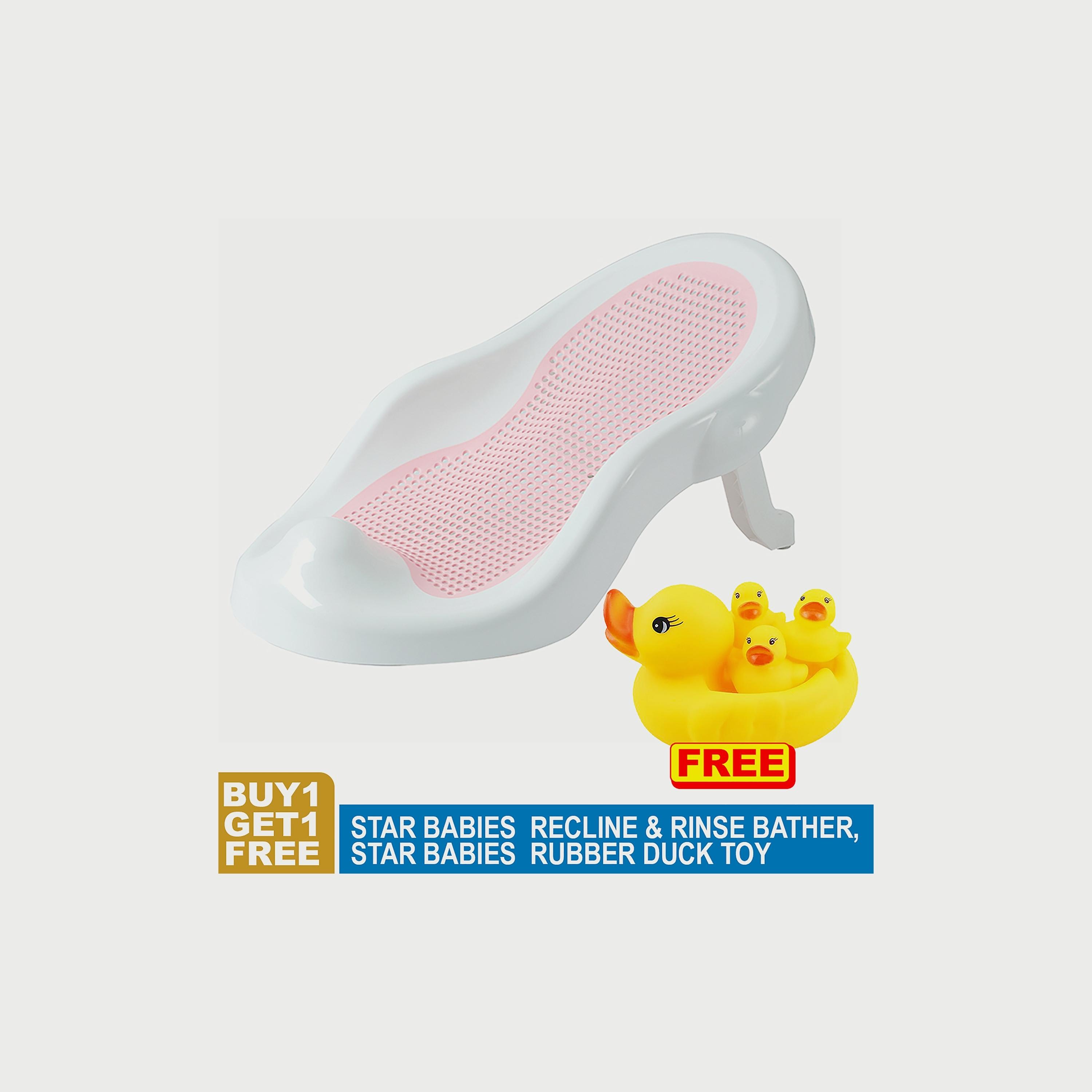 Star Babies Recline & Rinse Bather with Rubber Duck Bath Toy  Buy 1 Get 1-baby-bathandcare-bathtubs-image-3
