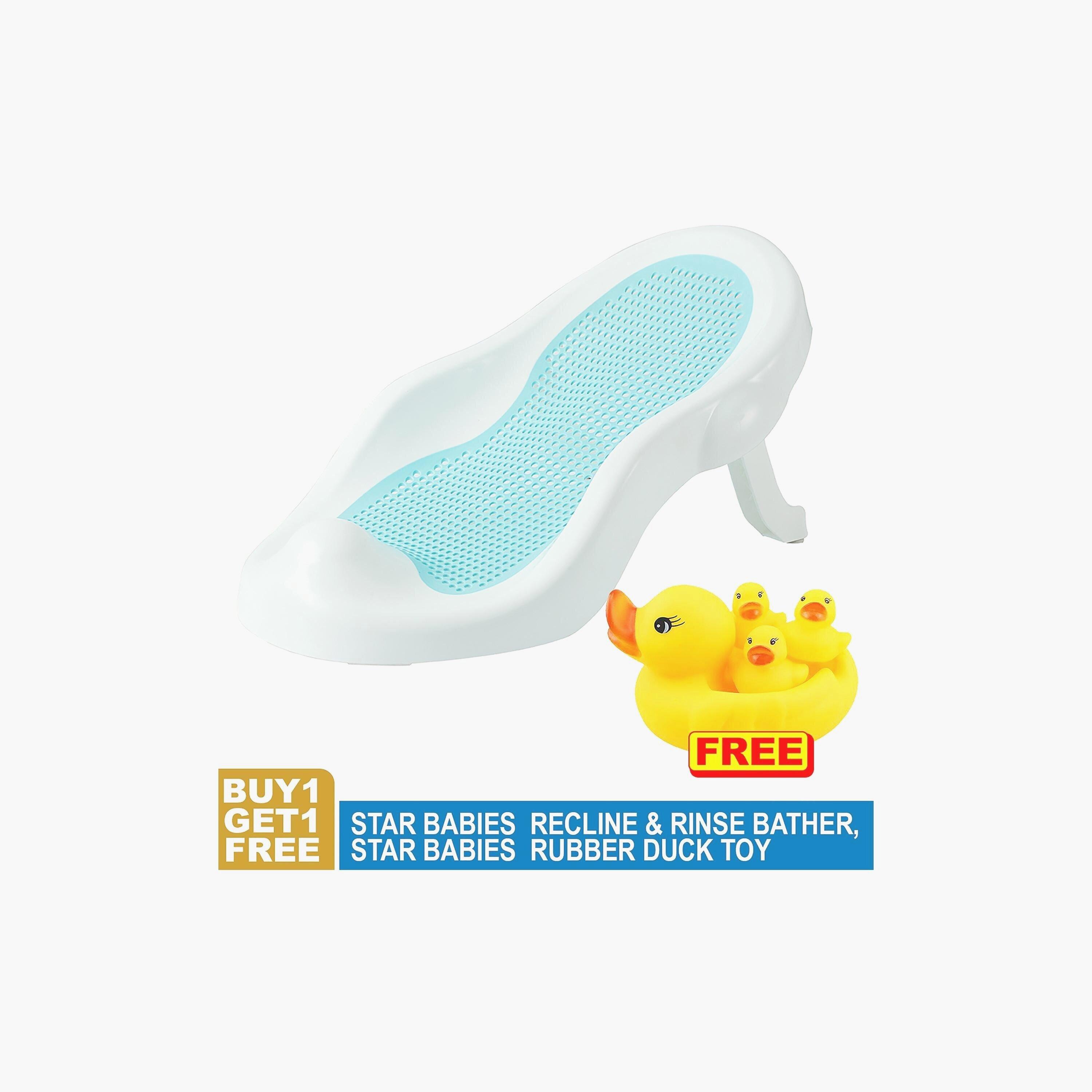 Star Babies Recline & Rinse Bather with Rubber Duck Bath Toy  Buy 1 Get 1-baby-bathandcare-bathtubs-image-2
