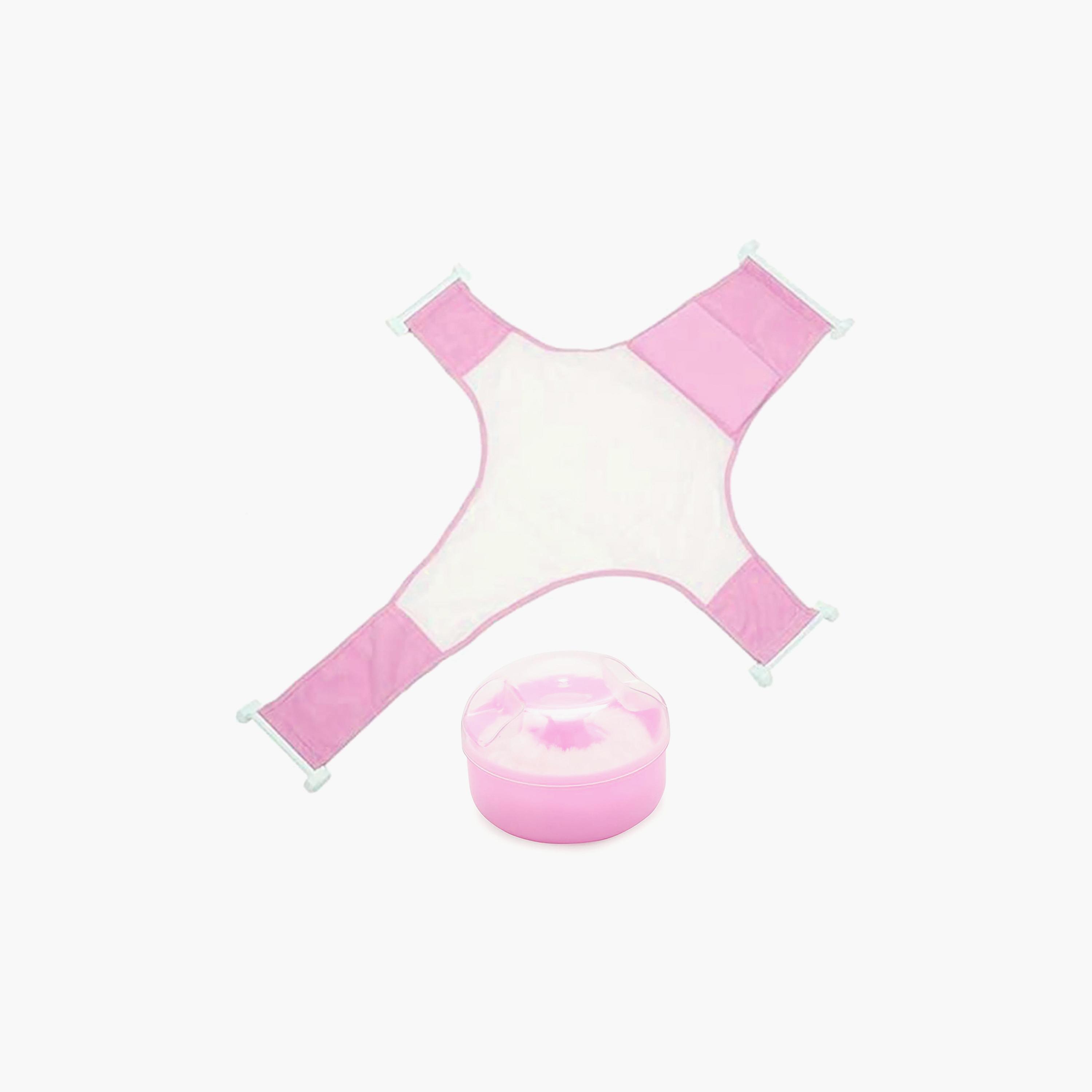 Star Babies Bath Seat Support Net Bath Tub with Kids Powder Puff , Buy 1 Get 1-baby-bathandcare-bathtubs-image-1