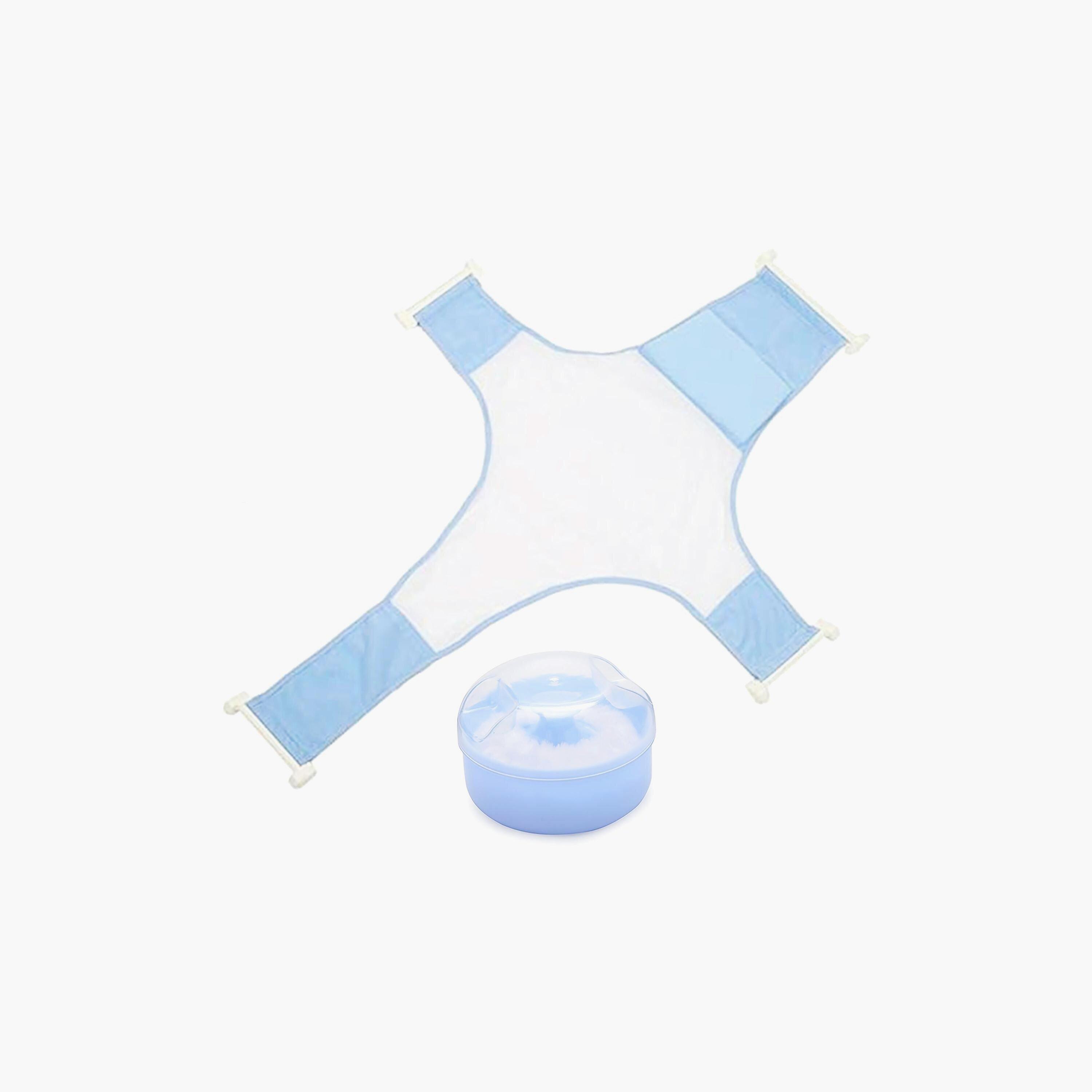 Star Babies Bath Seat Support Net Bath Tub with Kids Powder Puff , Buy 1 Get 1-baby-bathandcare-bathtubs-image-1