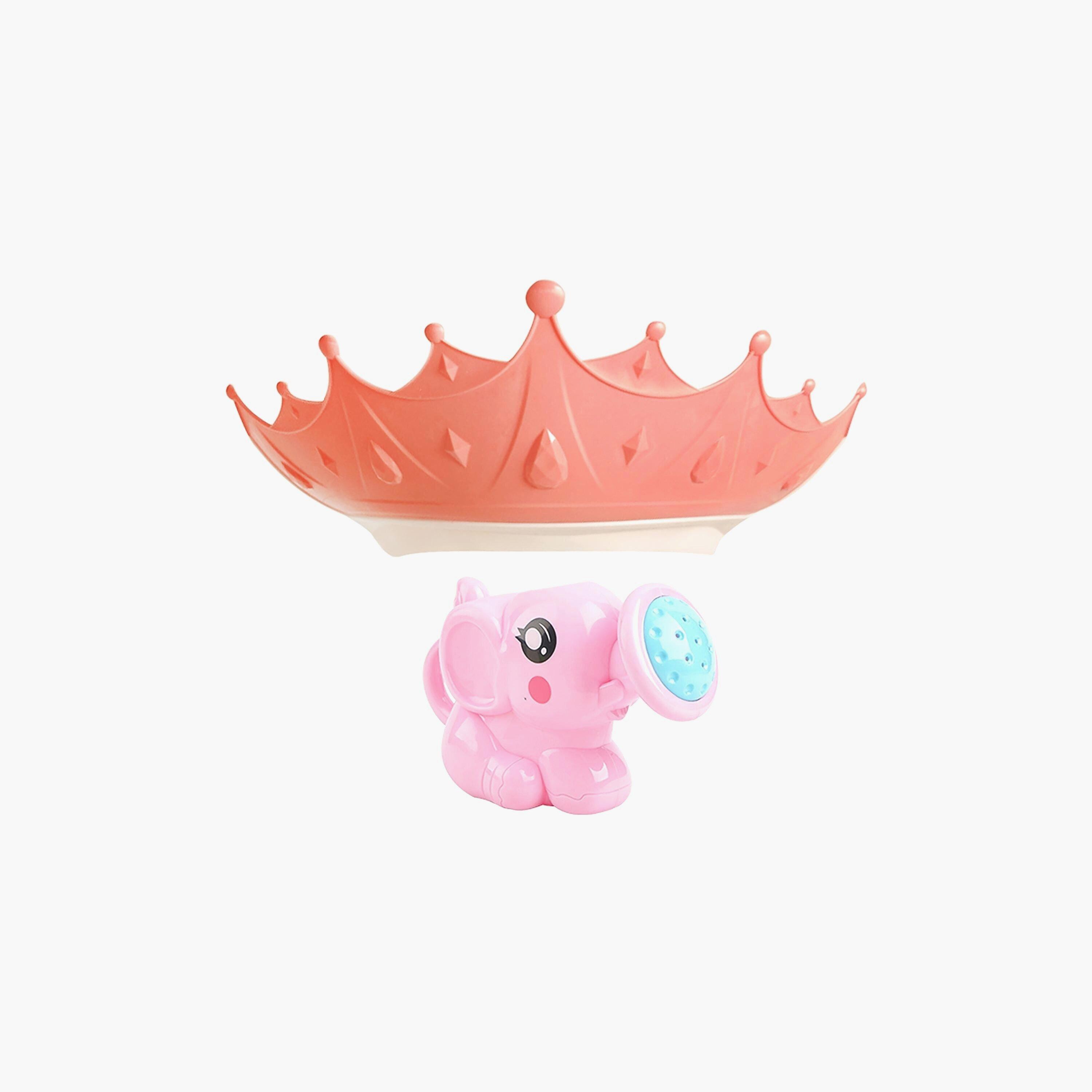 Star Babies 2-Piece Adjustable Crown Kids Shower Cap with Kids Kettle Toys-baby-bathandcare-bathtubs-image-1