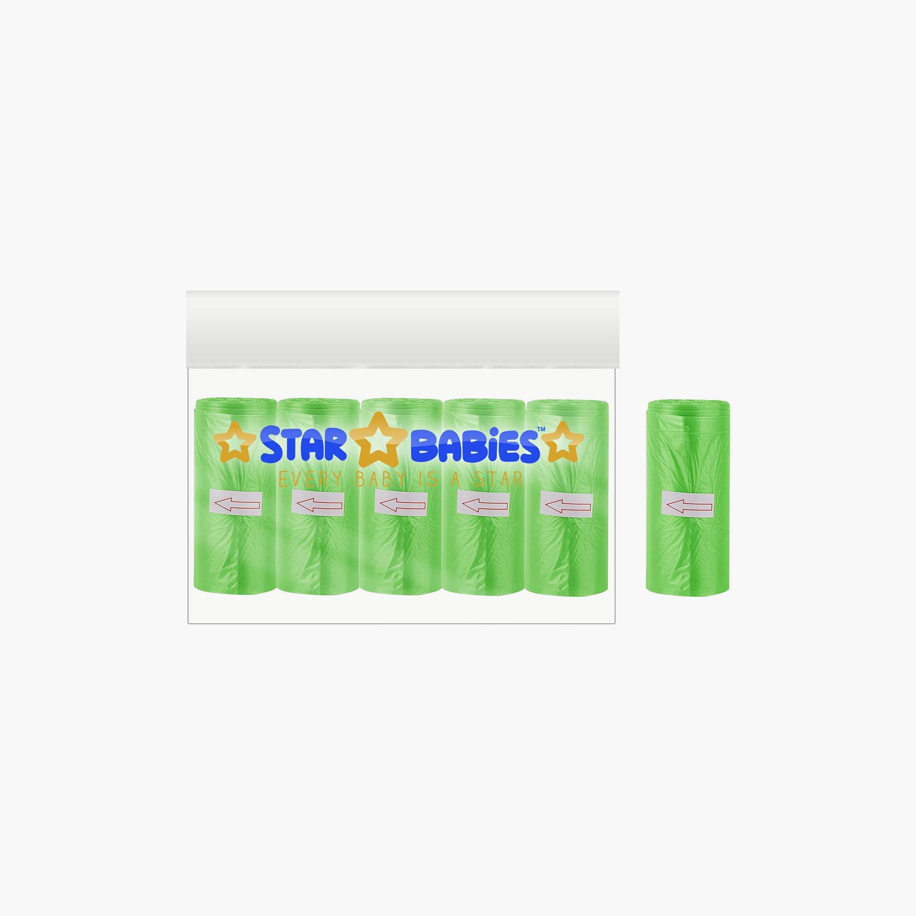 Star Babies 5+1 Scented Bag Roll, 90 Bags-baby-diapering-binsandrefills-image-2