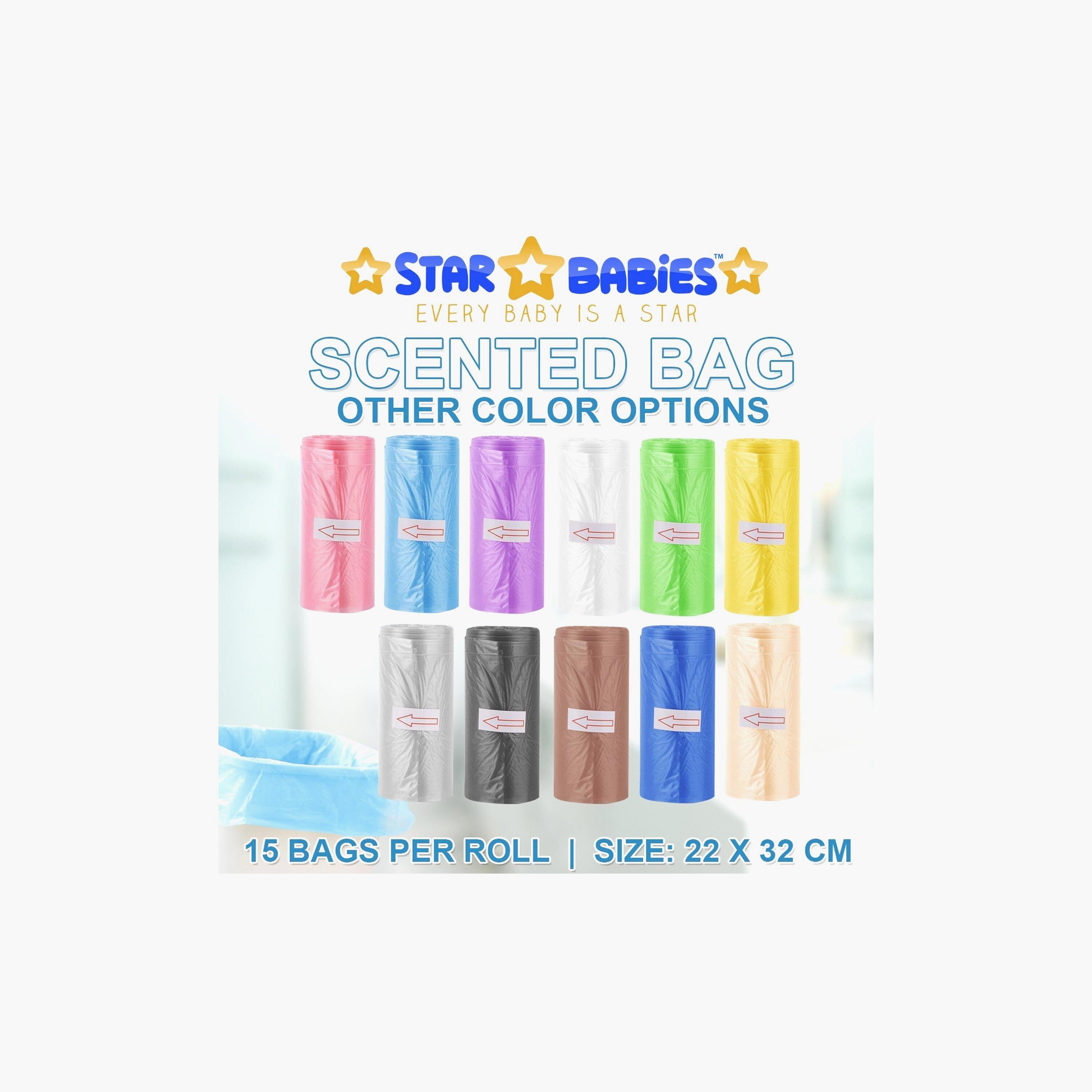 Star Babies 5+1 Scented Bag Roll, 90 Bags-baby-diapering-binsandrefills-image-4