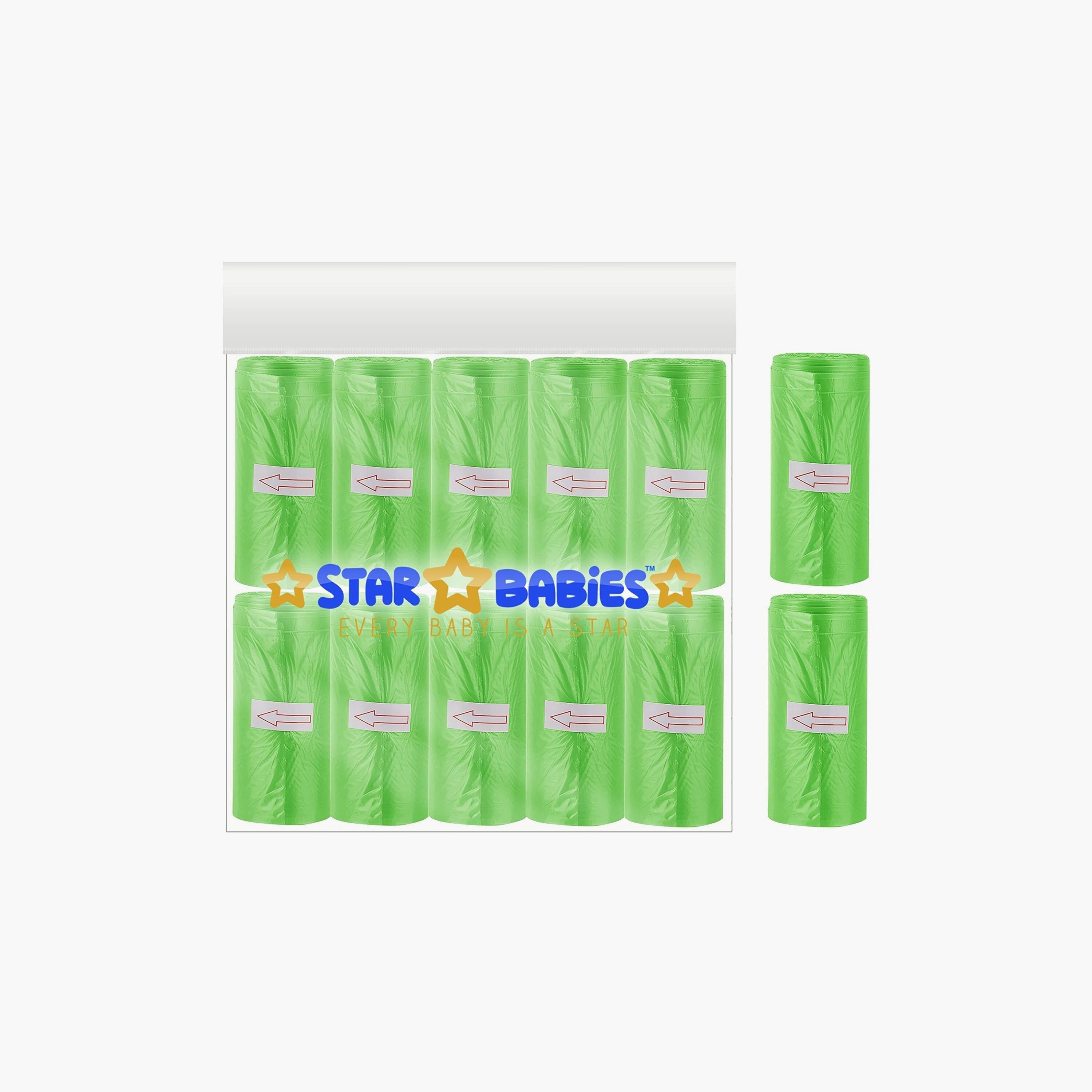 Star Babies 10+2 Scented Bag Roll, 180 Bags-baby-diapering-binsandrefills-image-2