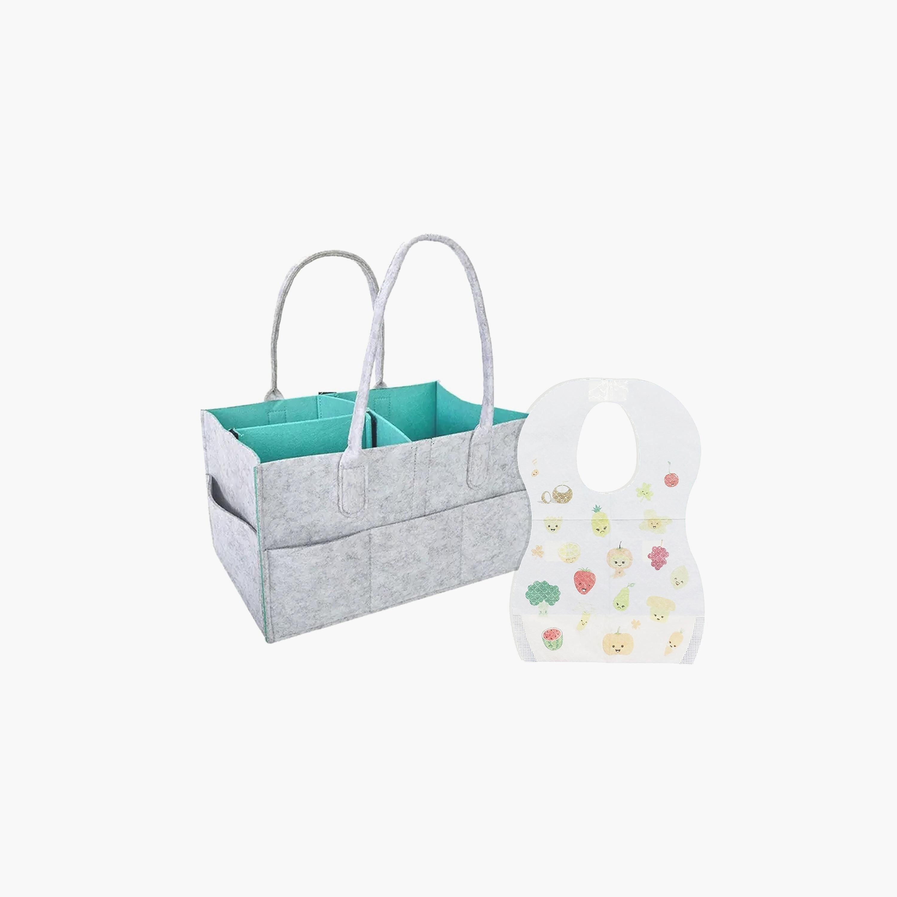 Star Babies 20-Piece Diaper Caddy Organizer with Disposable Bibs-baby-gear-diaperbags-image-1