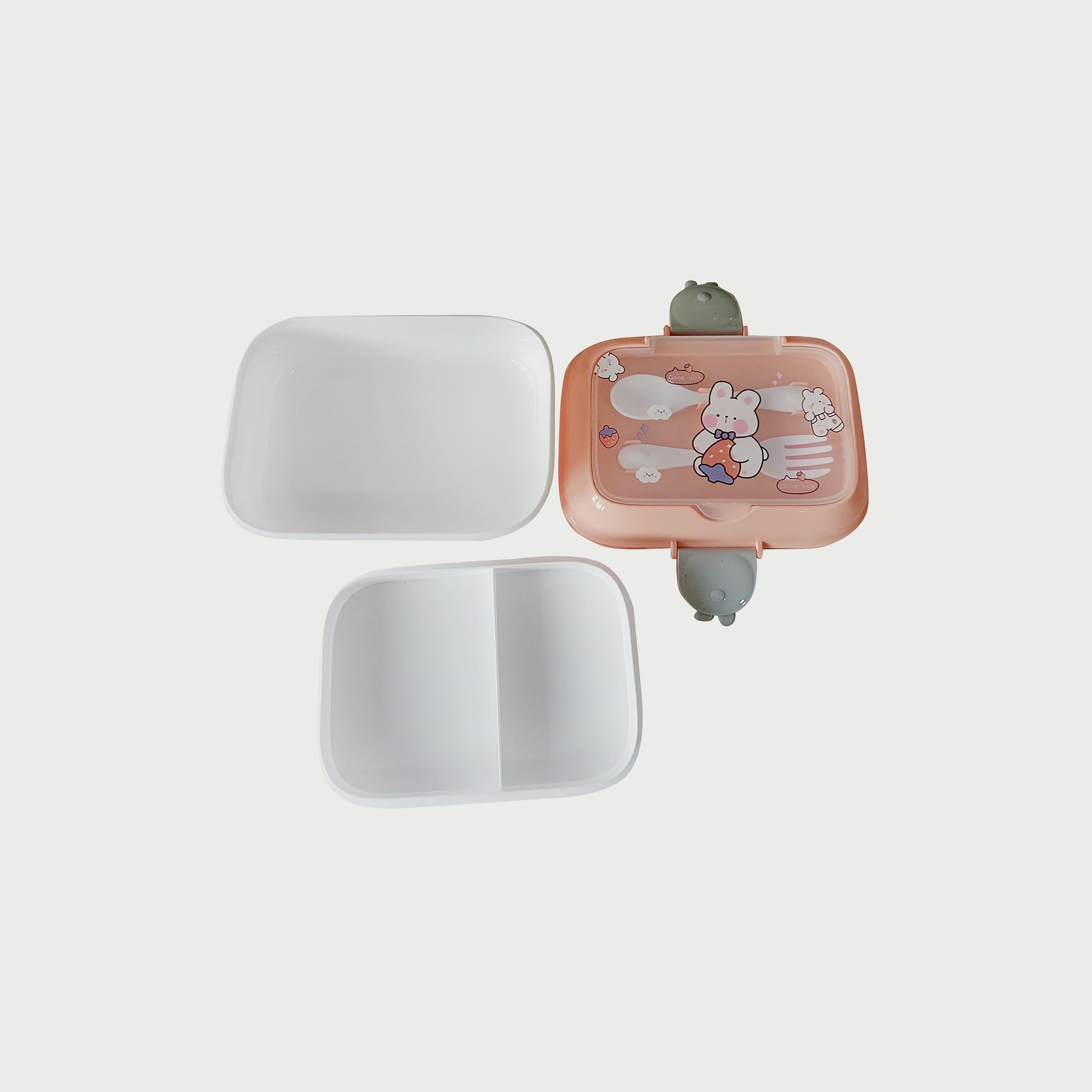 صندوق غداء للأطفال من ستار بيبيز، وردي فاتح-school-lunchessentials-lunchboxes-image-3