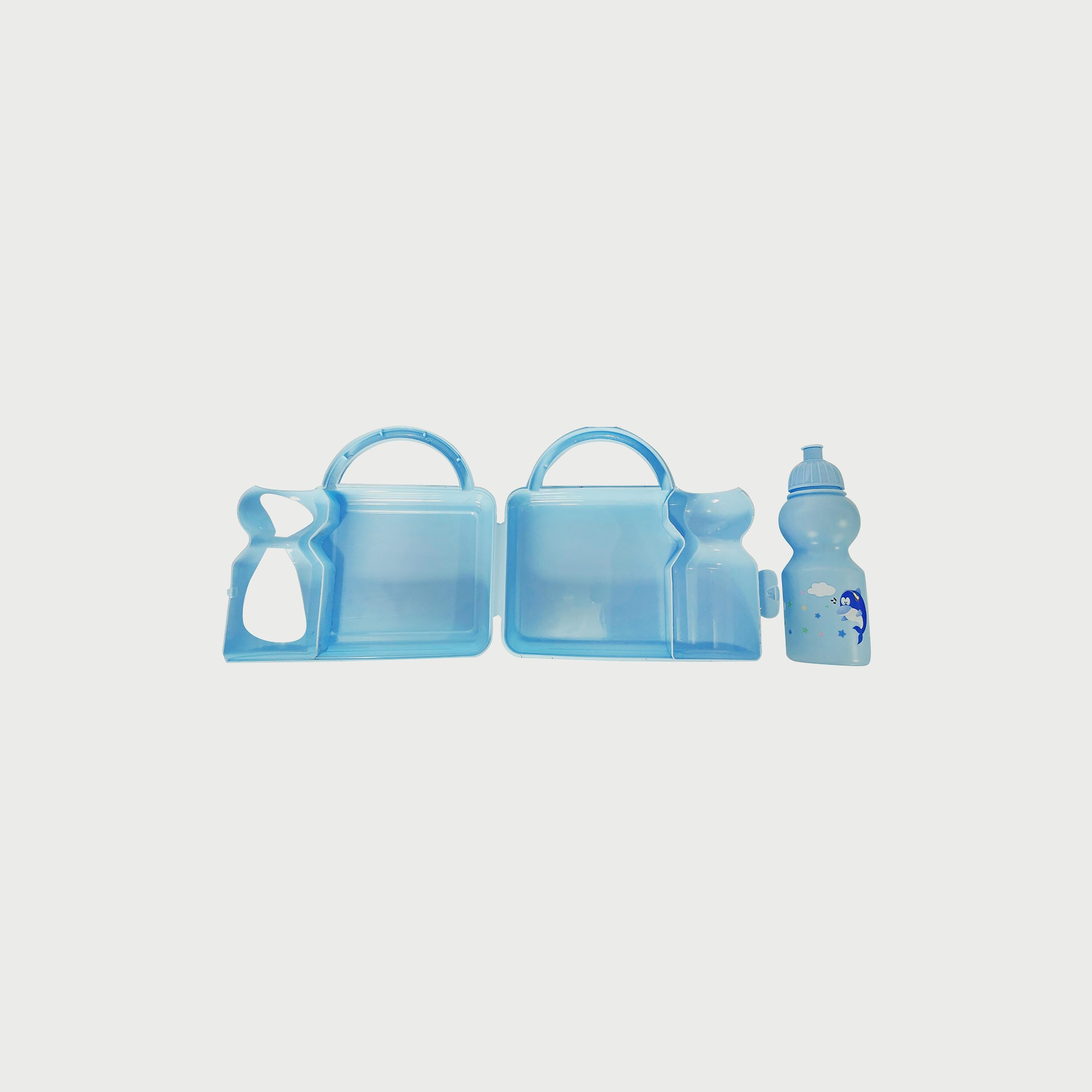 صندوق غداء للأطفال مع زجاجة مياه من ستار بيبيز، أزرق-school-lunchessentials-lunchboxes-image-3