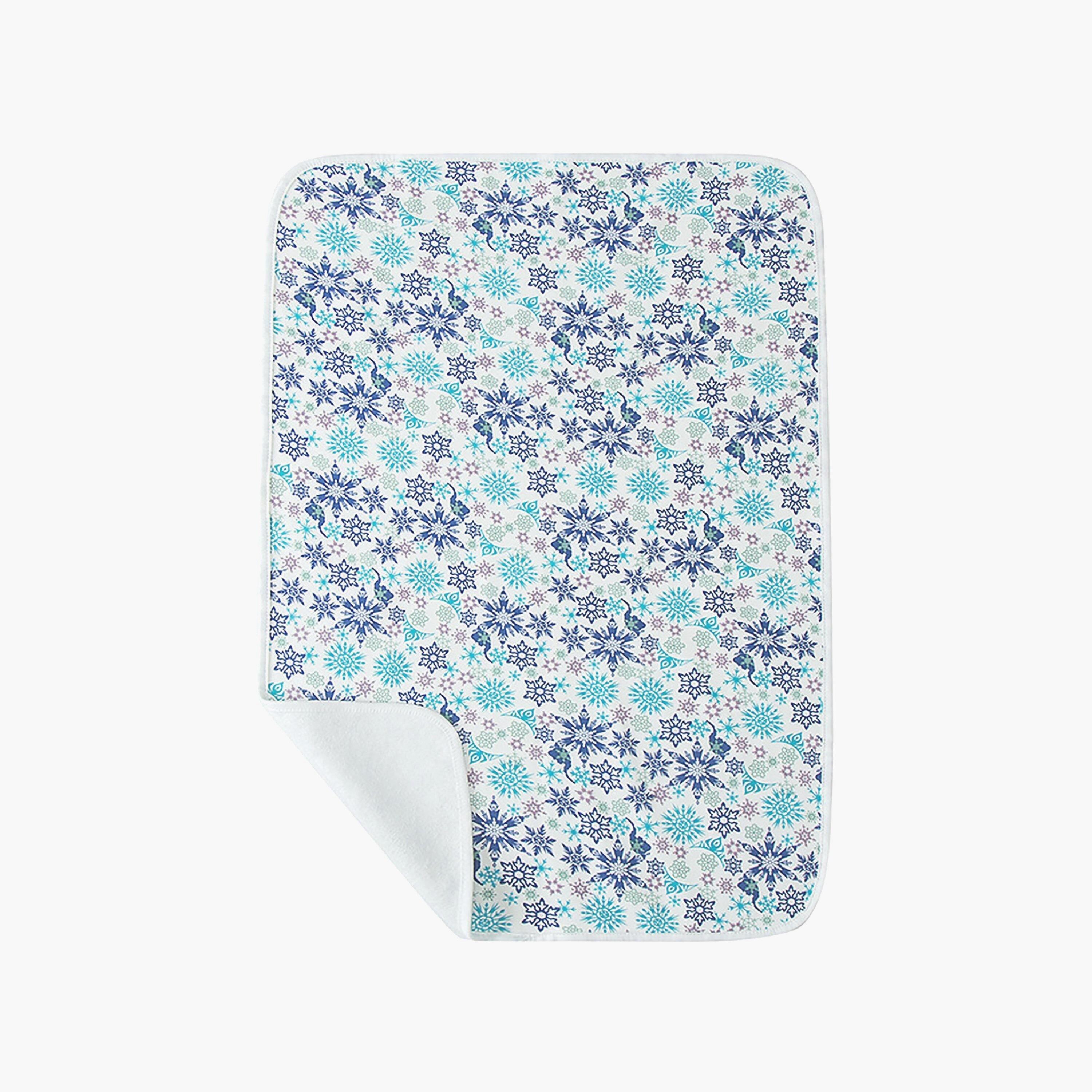 Star Babies Printed Reusable Changing Mat - Flower-baby-diapering-changingmats-image-1