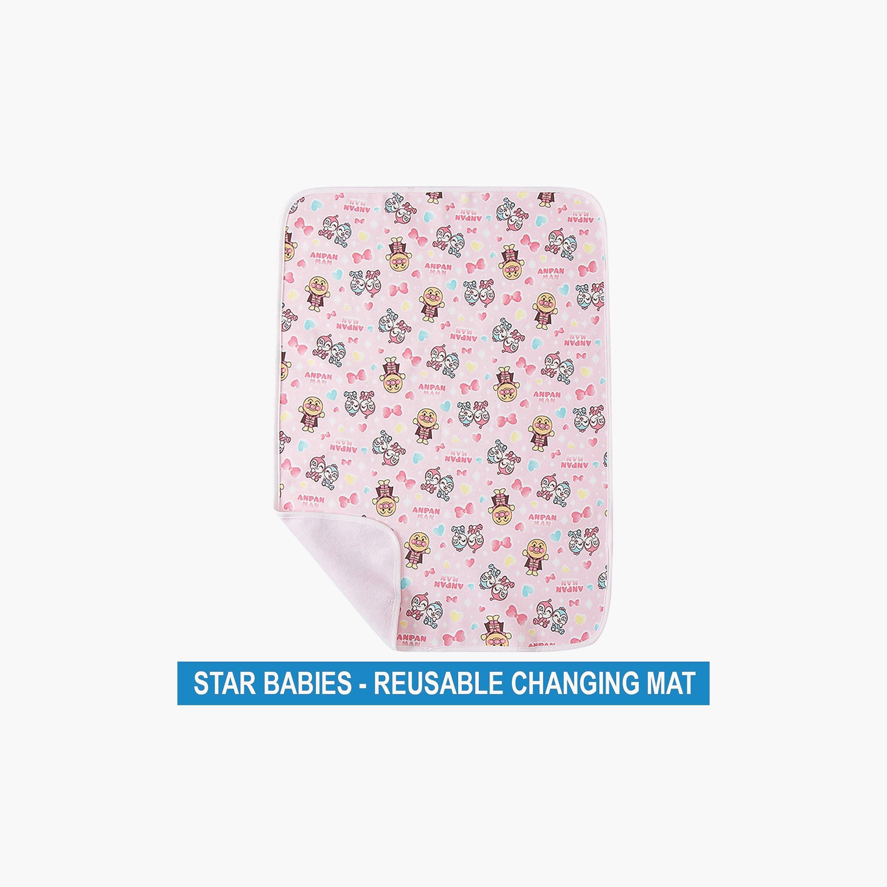 Star Babies Reusable Changing Mat - Printed-baby-diapering-changingmats-image-2