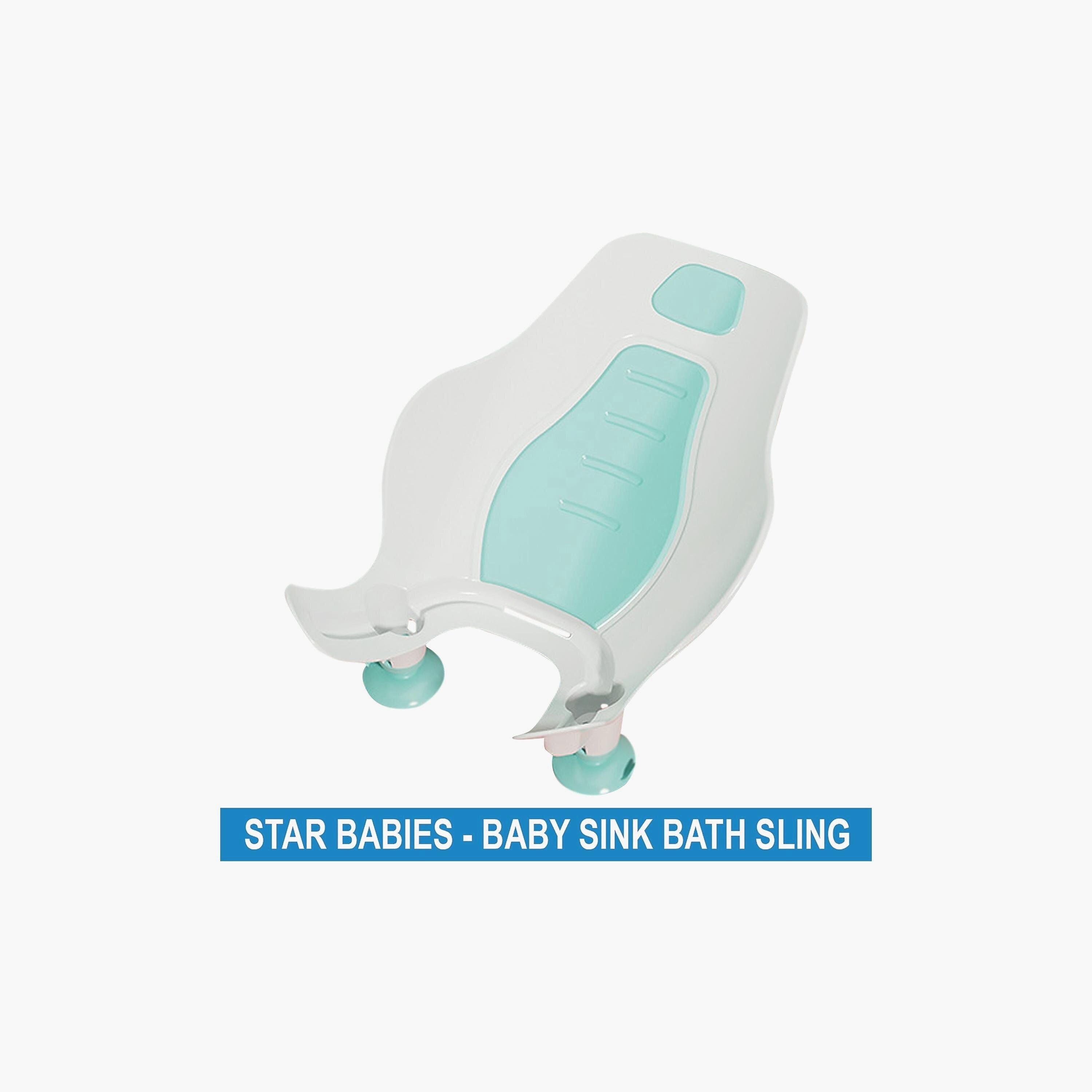 Star Babies Baby Sink Bather Sling, Green-baby-bathandcare-bathtubs-image-2