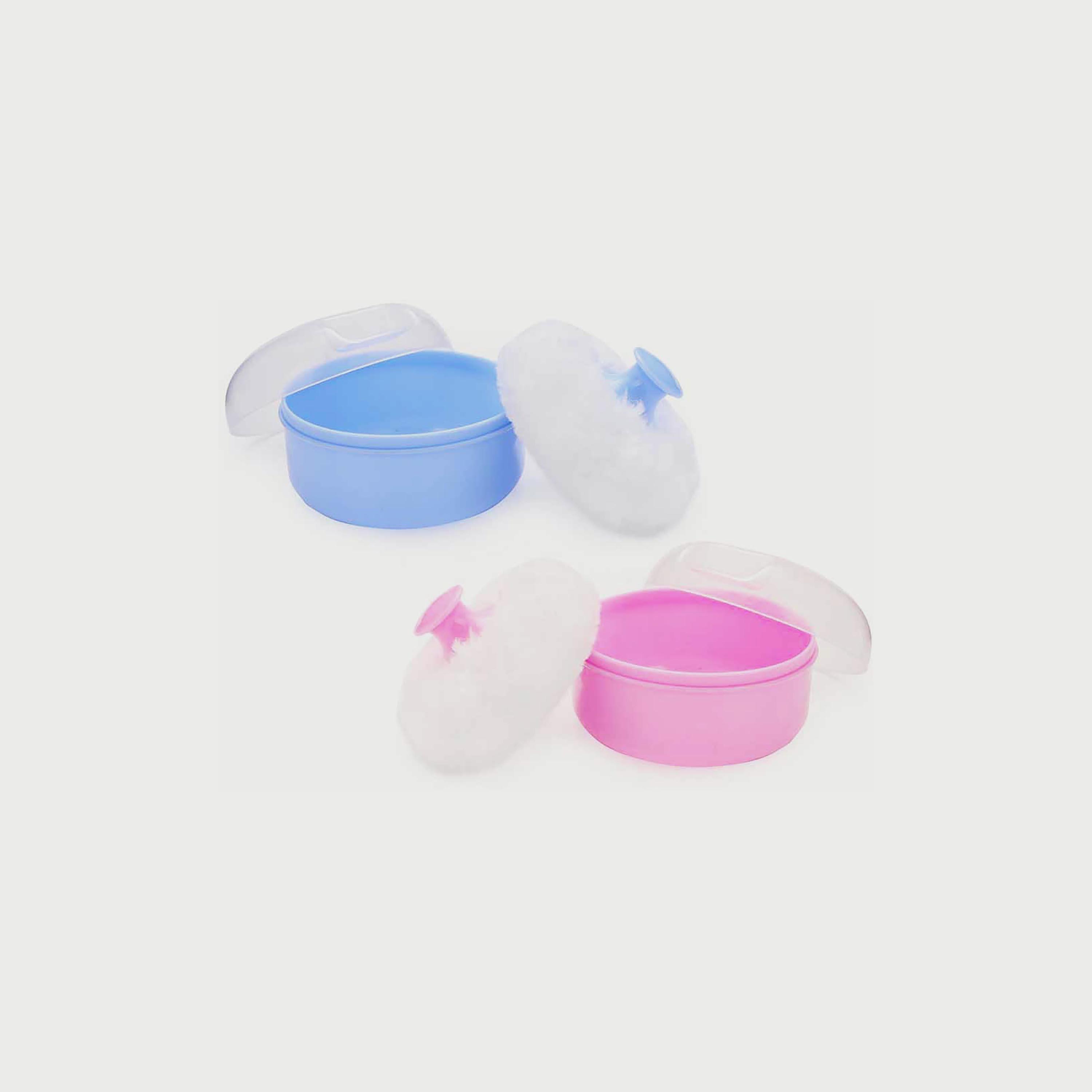 Star Babies 2-Piece Baby Powder Puff, Blue/Pink-baby-bathandcare-hairbodyskincare-image-3