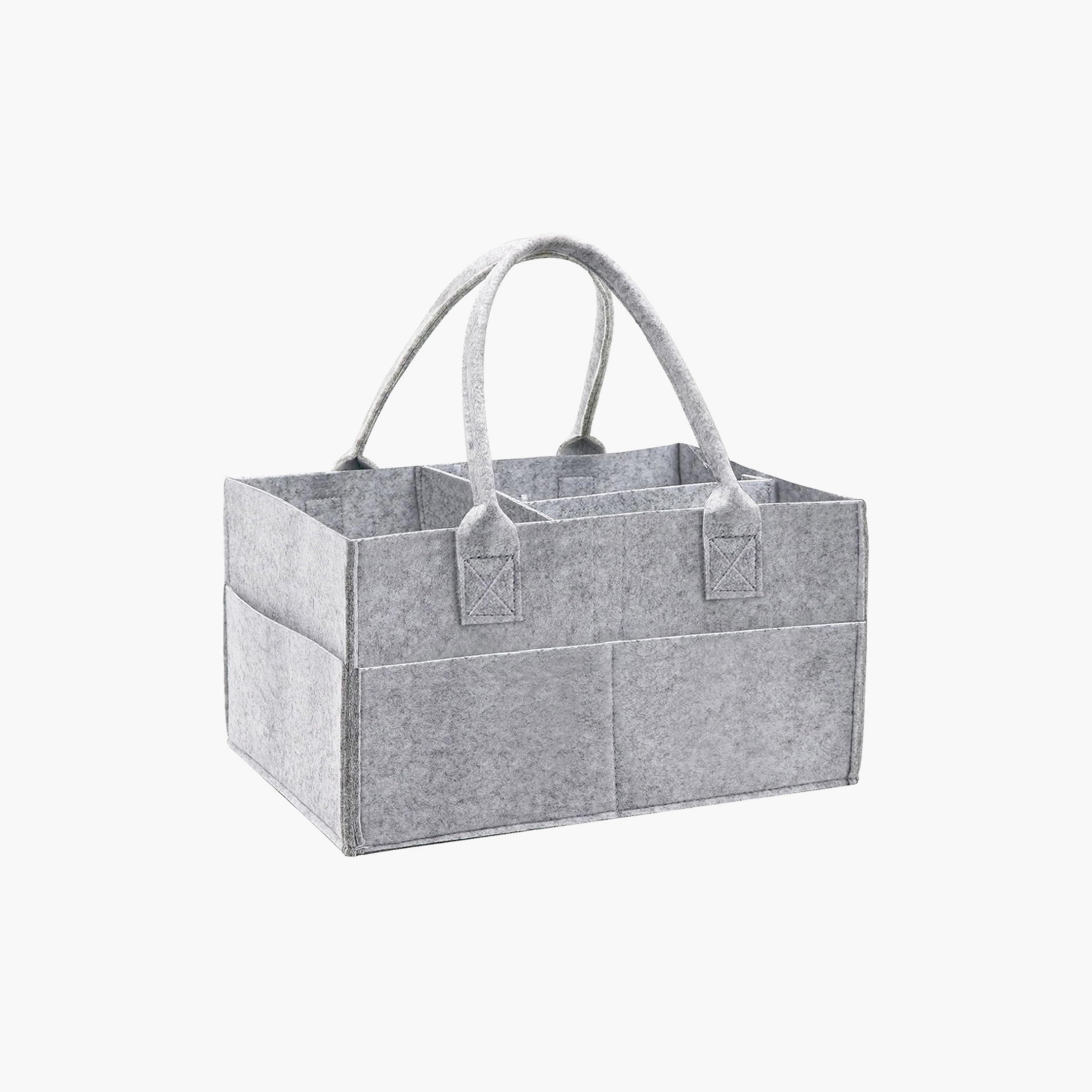 Star Babies Diaper Caddy Organizer, Grey-baby-gear-diaperbags-image-1