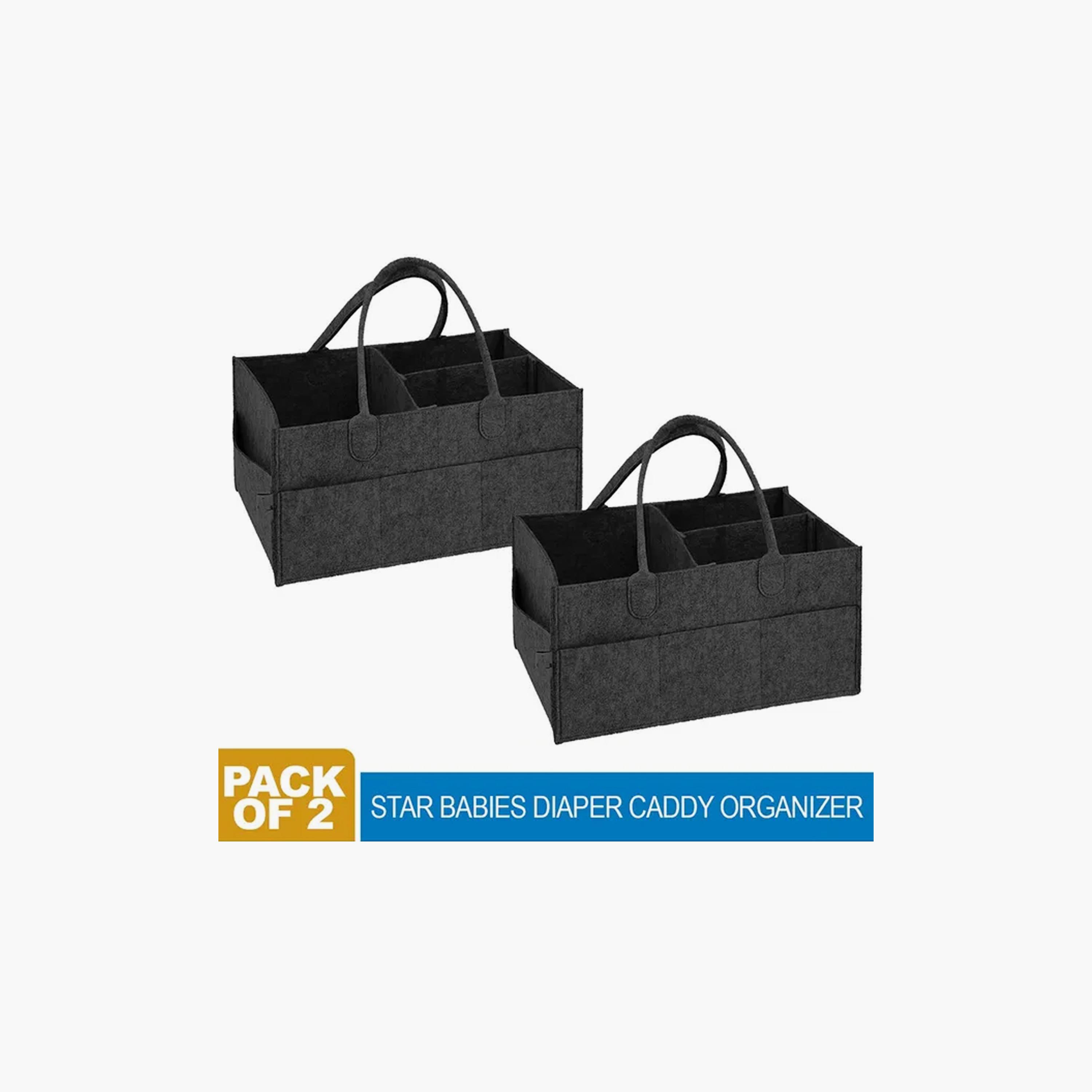 قطعتين منظم حقيبة الحفاضات كادي من ستار بيبيز، أسود-baby-gear-diaperbags-image-2