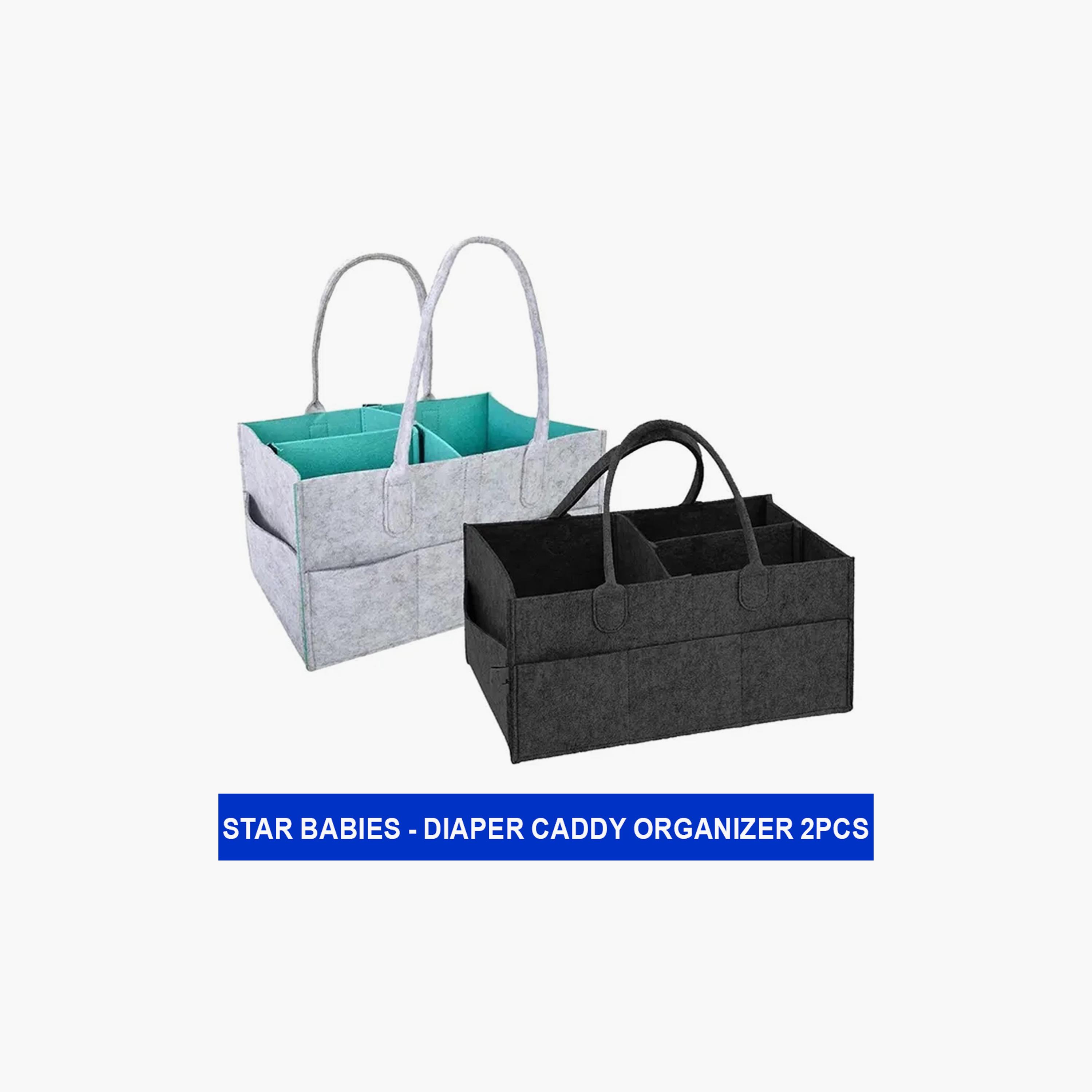 Star Babies 2-Piece Diaper Caddy Organizer-baby-gear-diaperbags-image-2