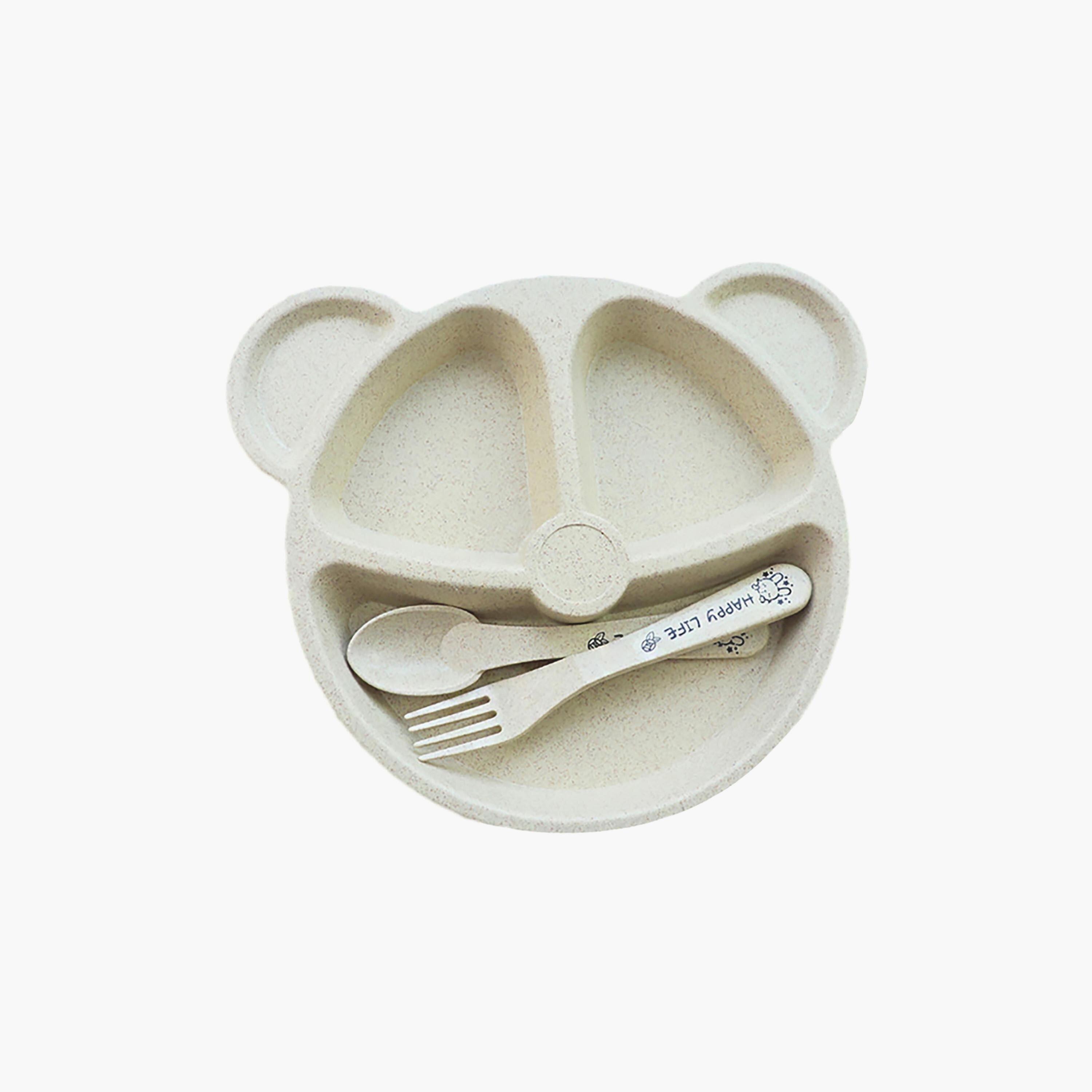 Star Babies Organic Baby Wheat Bear Plate-baby-feeding-mealtimeessentials-image-1