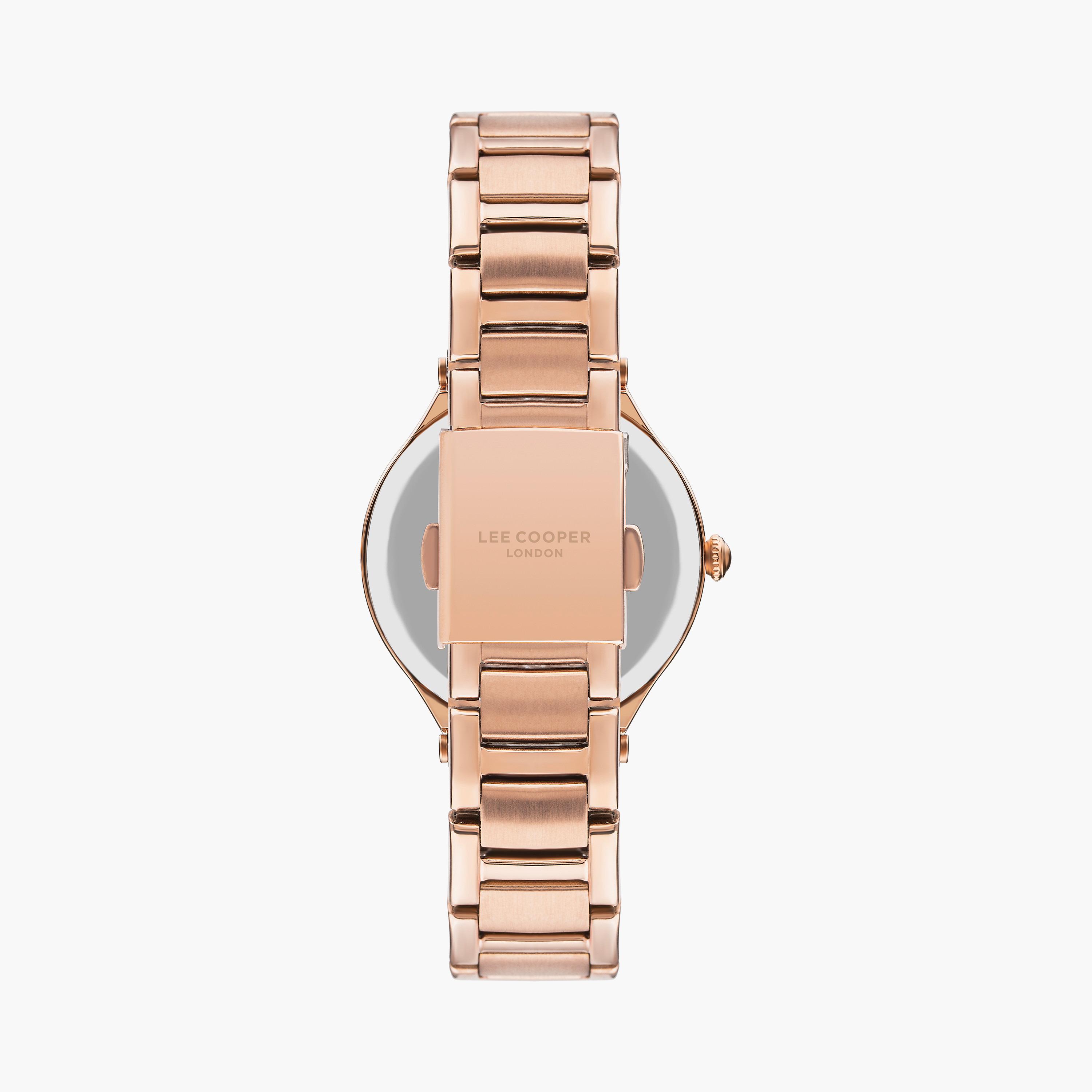  LC07440.460 | ساعة لي كوبر للنساء ذات أنالوج ذهبي وردي بسوار من ستانلس ستيل-men-watchesandjewellery-watches-image-3