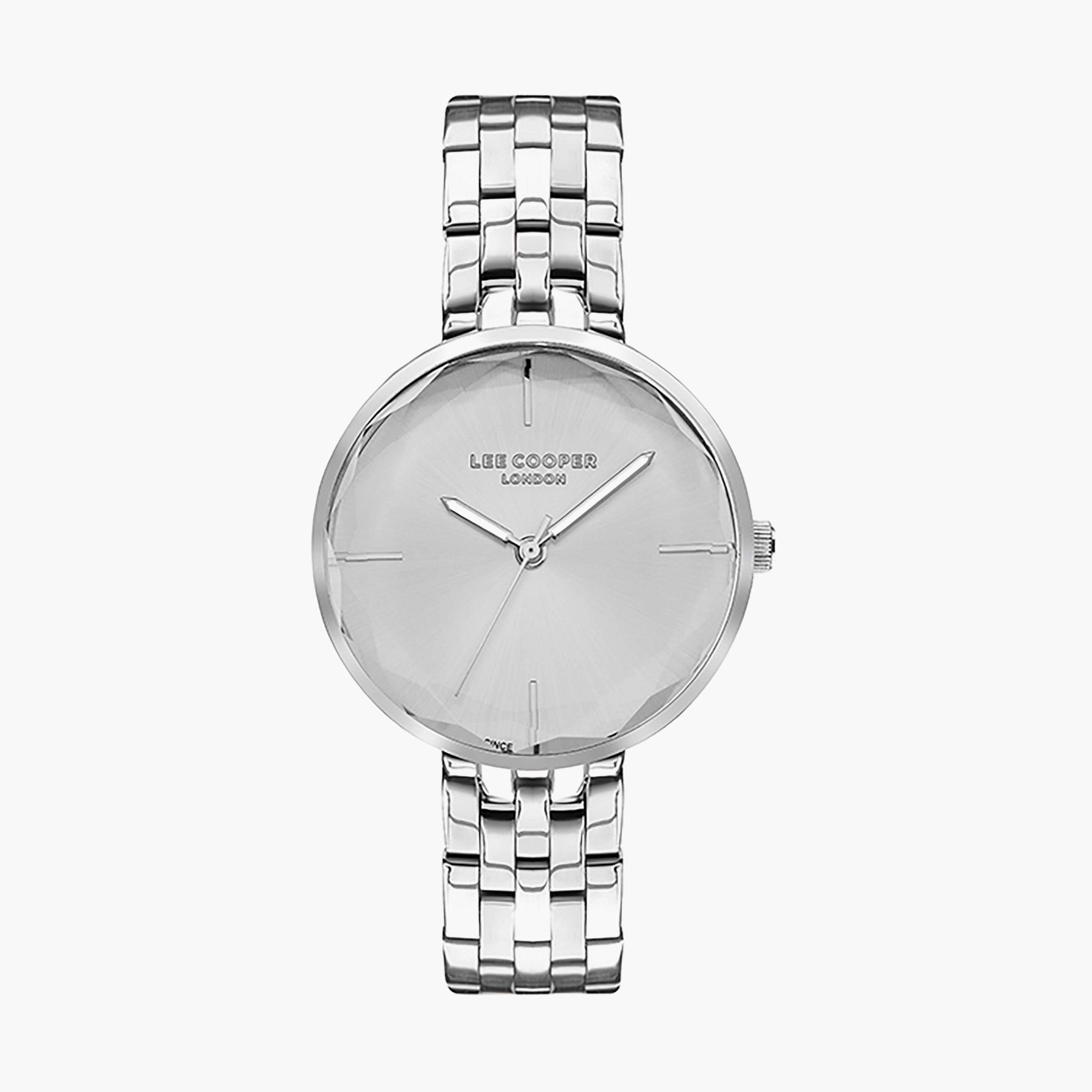 ساعة يد أنالوج باللون الفضي وسوار الستانلس ستيل من لي كوبر LC07502.330-women-watchesandjewellery-watches-image-1