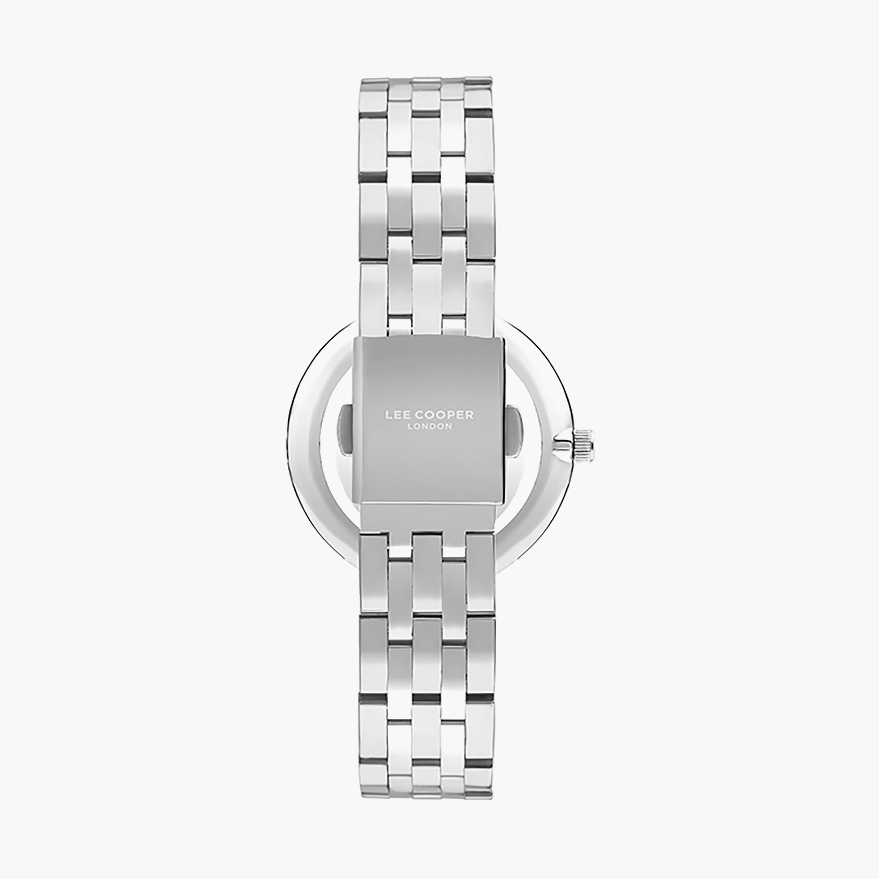  ساعة يد أنالوج باللون الفضي وسوار الستانلس ستيل من لي كوبر LC07502.330-women-watchesandjewellery-watches-image-3
